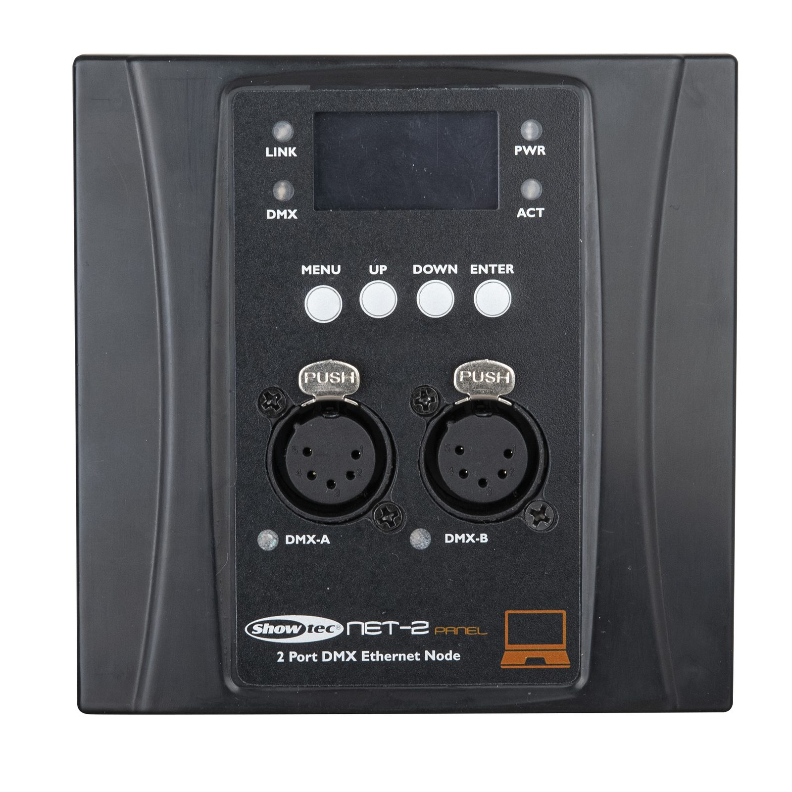 Pannello a muro Art-Net 2 universi DMX 5-pin nero - Showtec 50813
