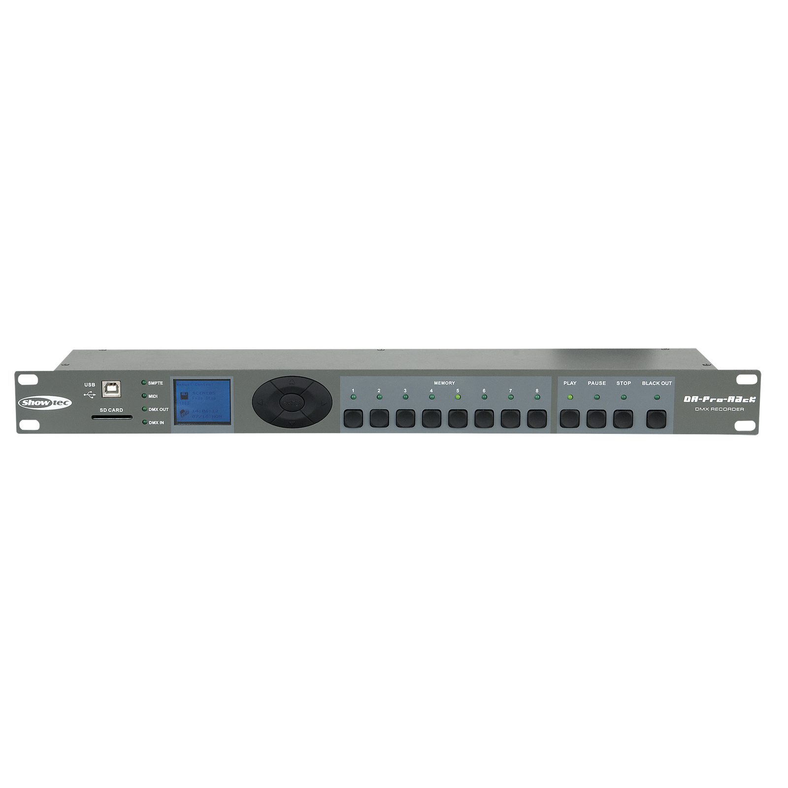 Registratore DMX 8 memorie 5 ore rack - Showtec 50821