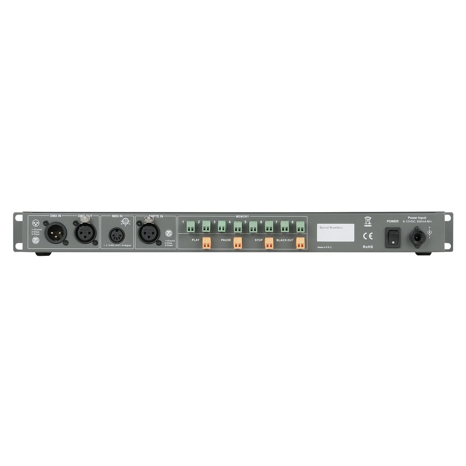 Registratore DMX 8 memorie 5 ore rack - Showtec 50821