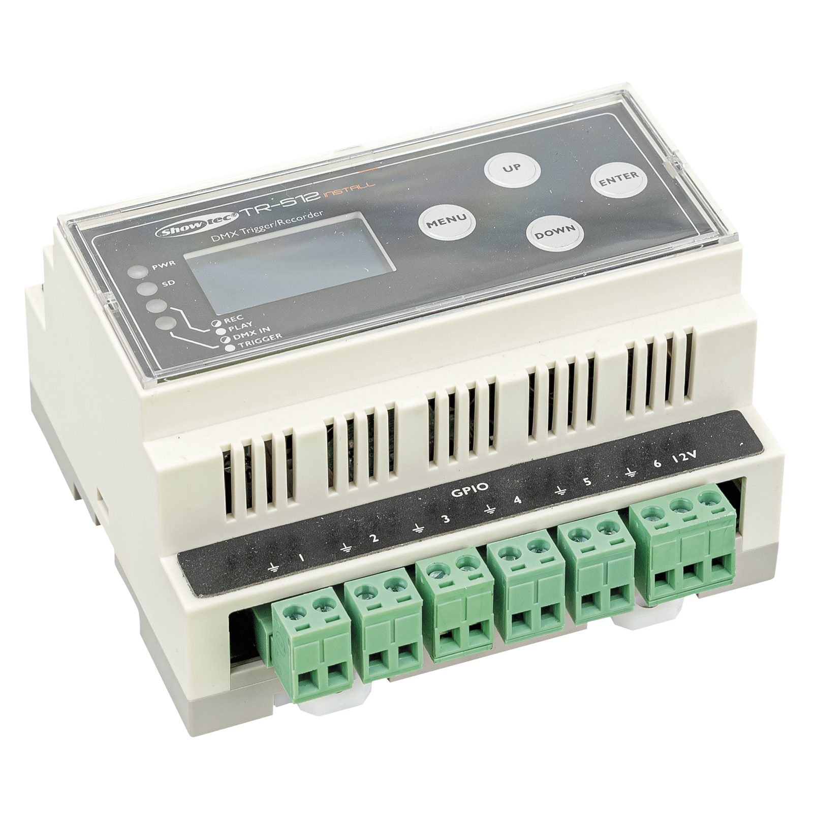 Registratore/Riproduttore DMX per installazione TR-512 Install DIN Rail - SHOWTEC 50826