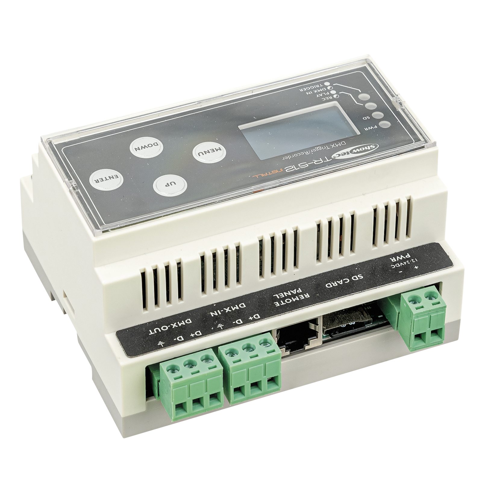 Registratore/Riproduttore DMX per installazione TR-512 Install DIN Rail - SHOWTEC 50826