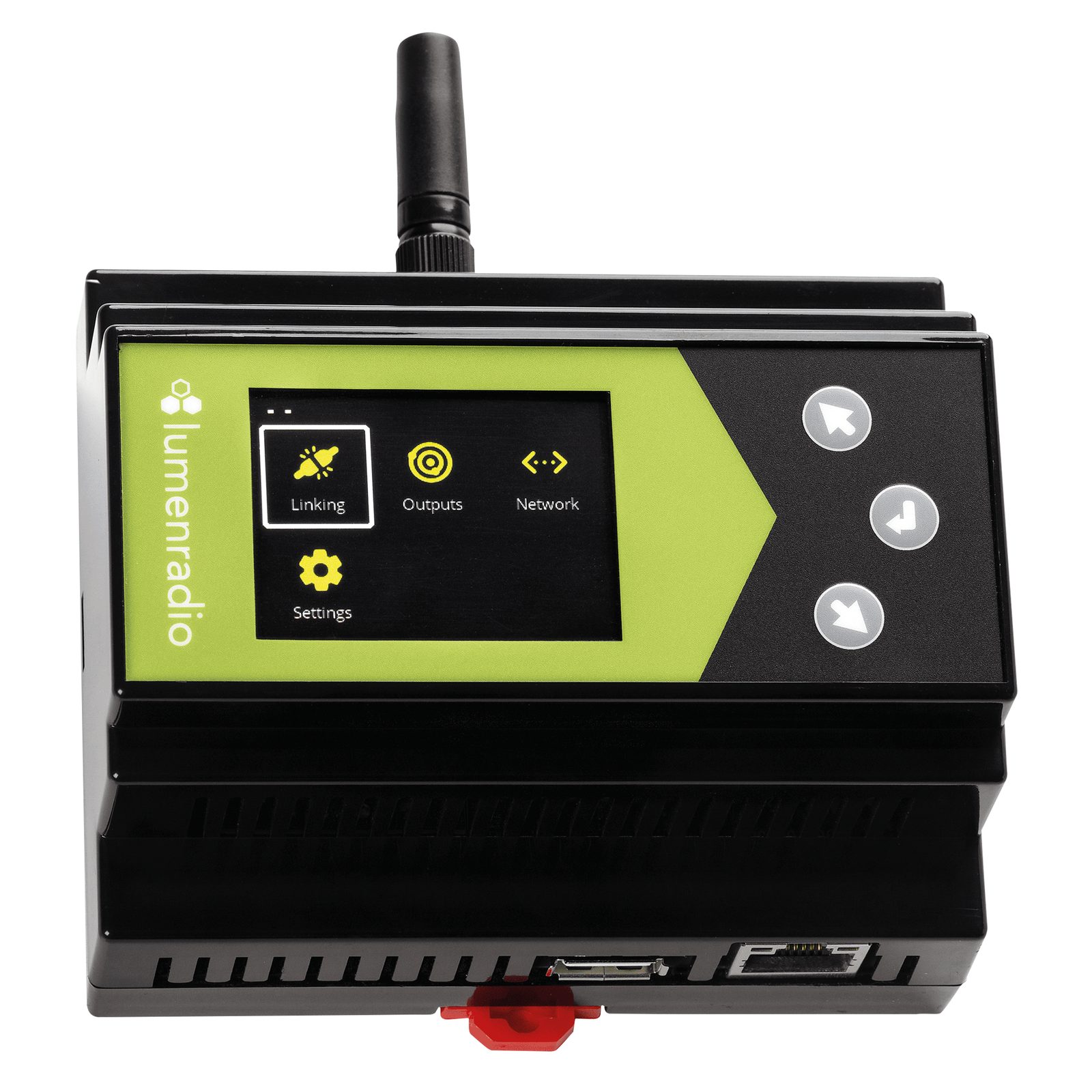 Trasmettitore DMX/RDM expandibile su guida DIN Art-Net/sACN CRMX - Lumenradio 51512