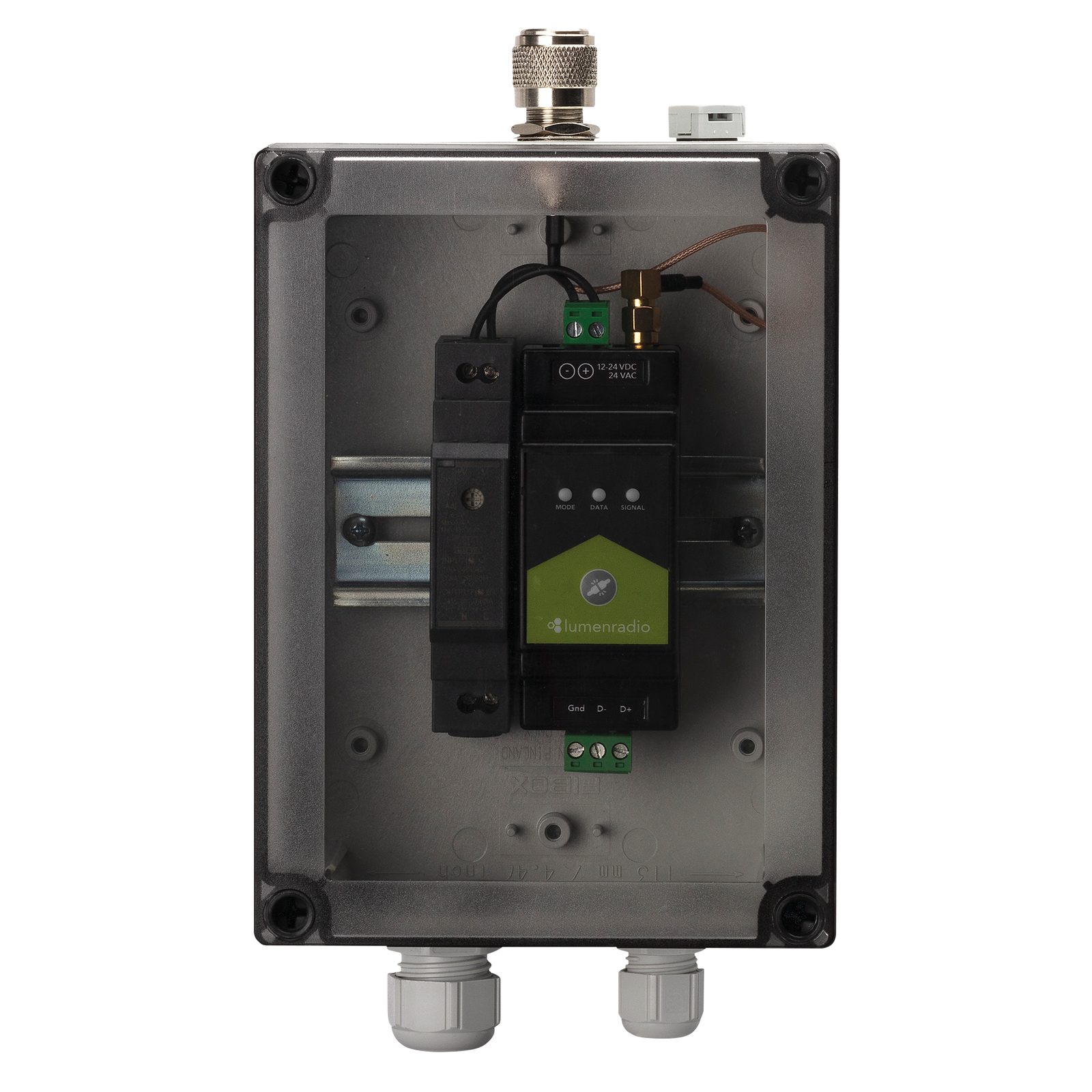Contenitore per guida DIN IP67 protezione esterno LumenRadio - 51515