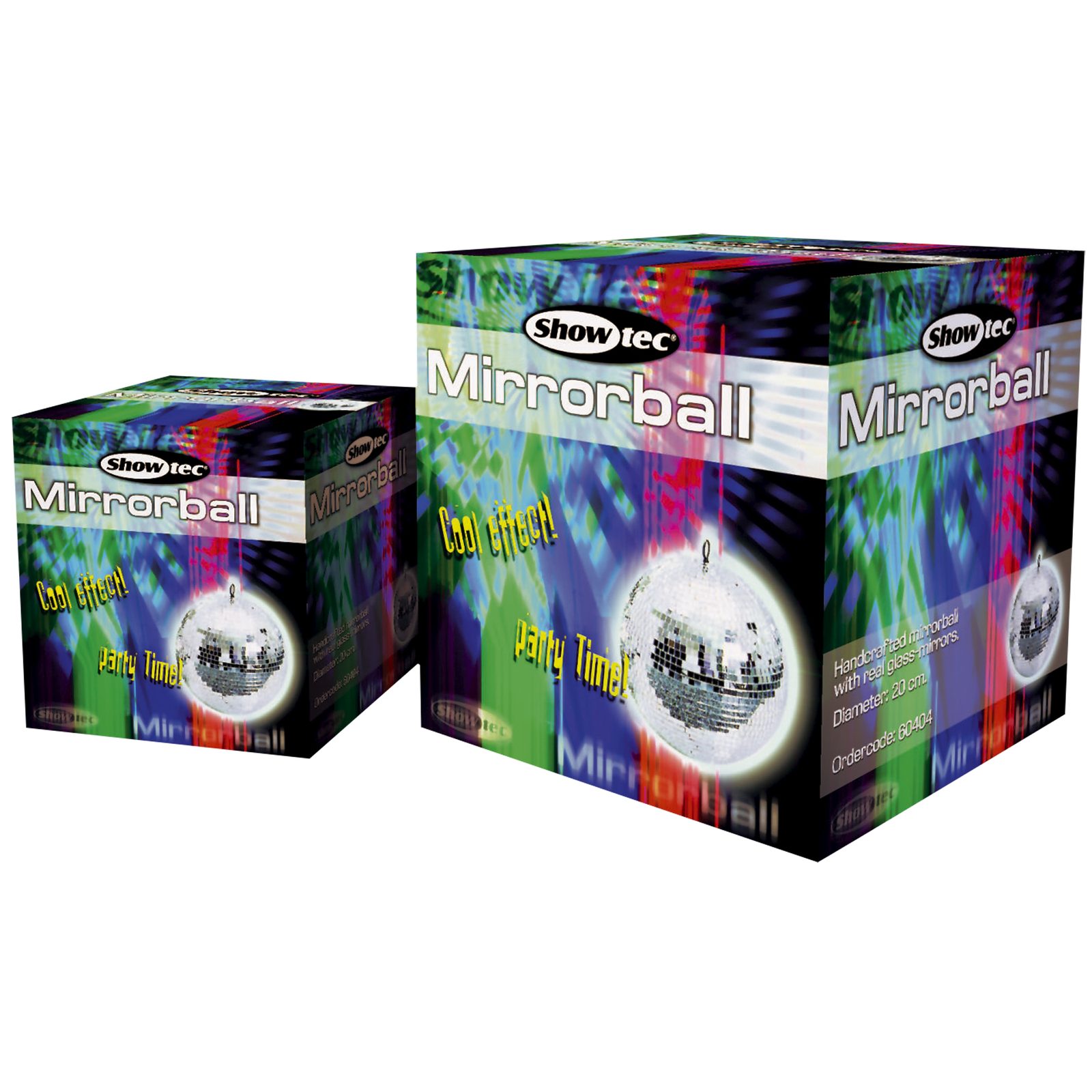 Mirror ball 5 cm con specchi 5x5 mm, senza motore - Showgear 60412