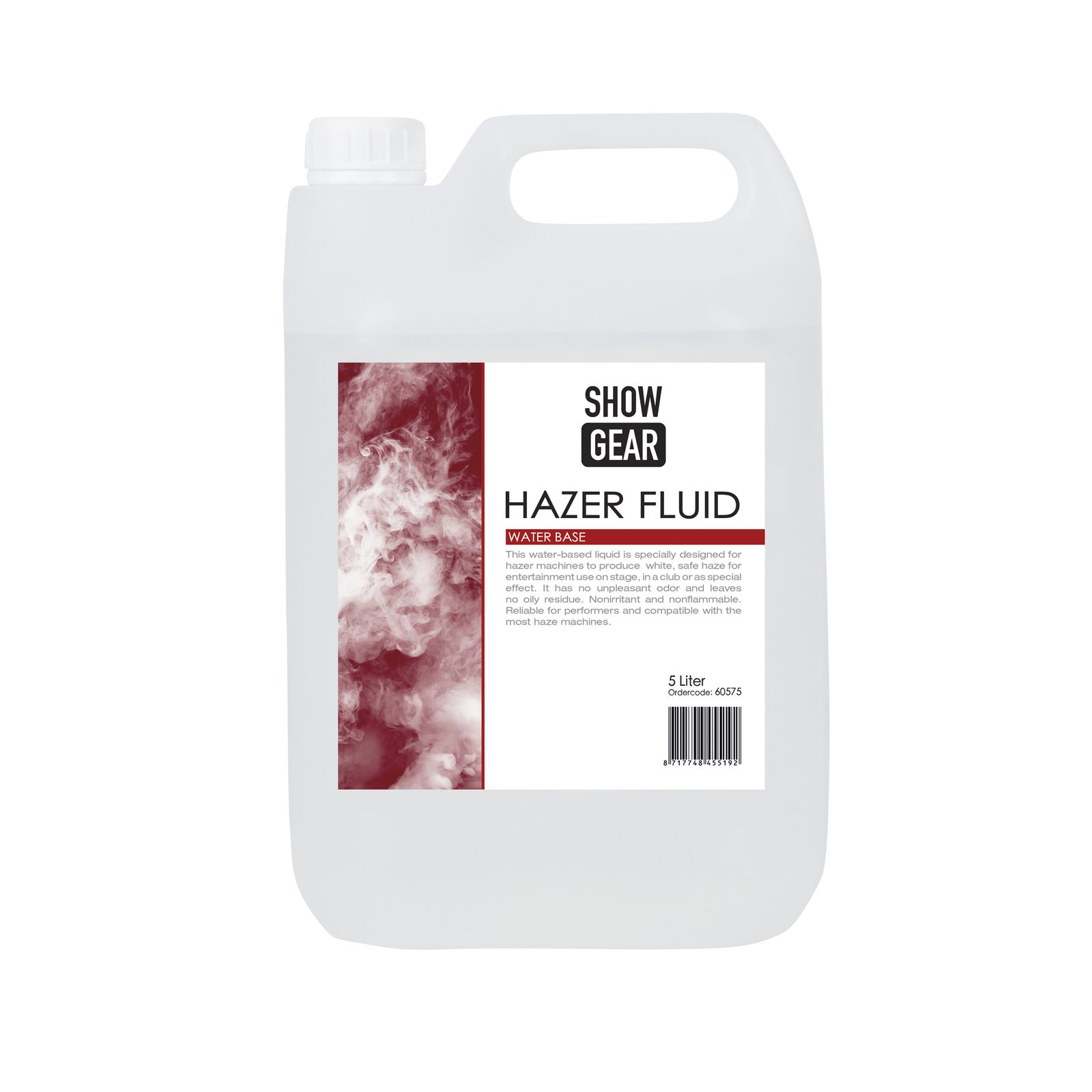 Liquido per macchina hazer a base d'acqua 5 L - Showgear 60575