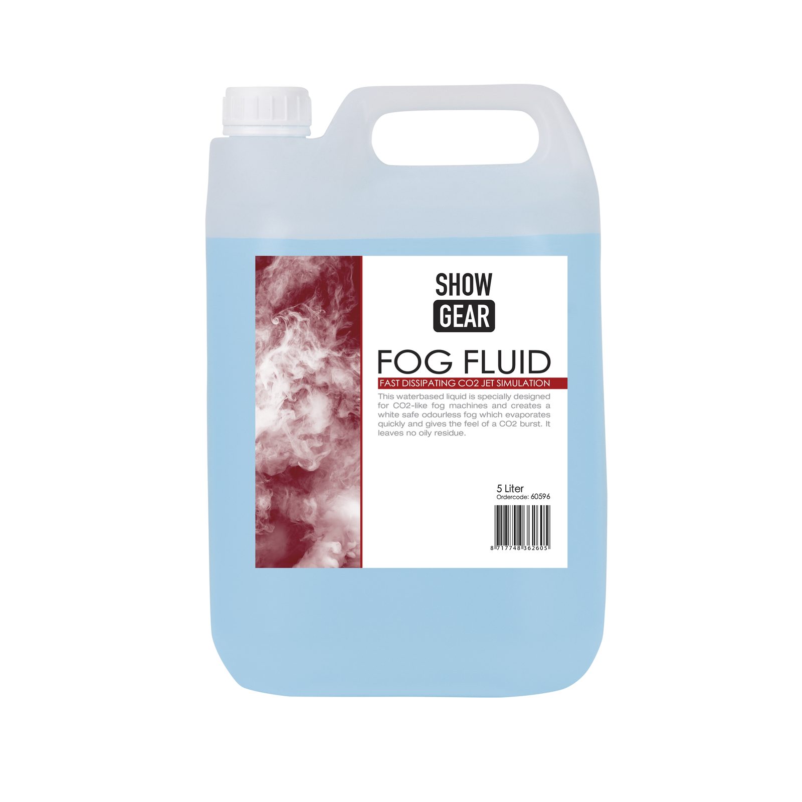Liquido nebbia a rapida dissipazione 5 L - simulazione CO2 - Showgear 60596