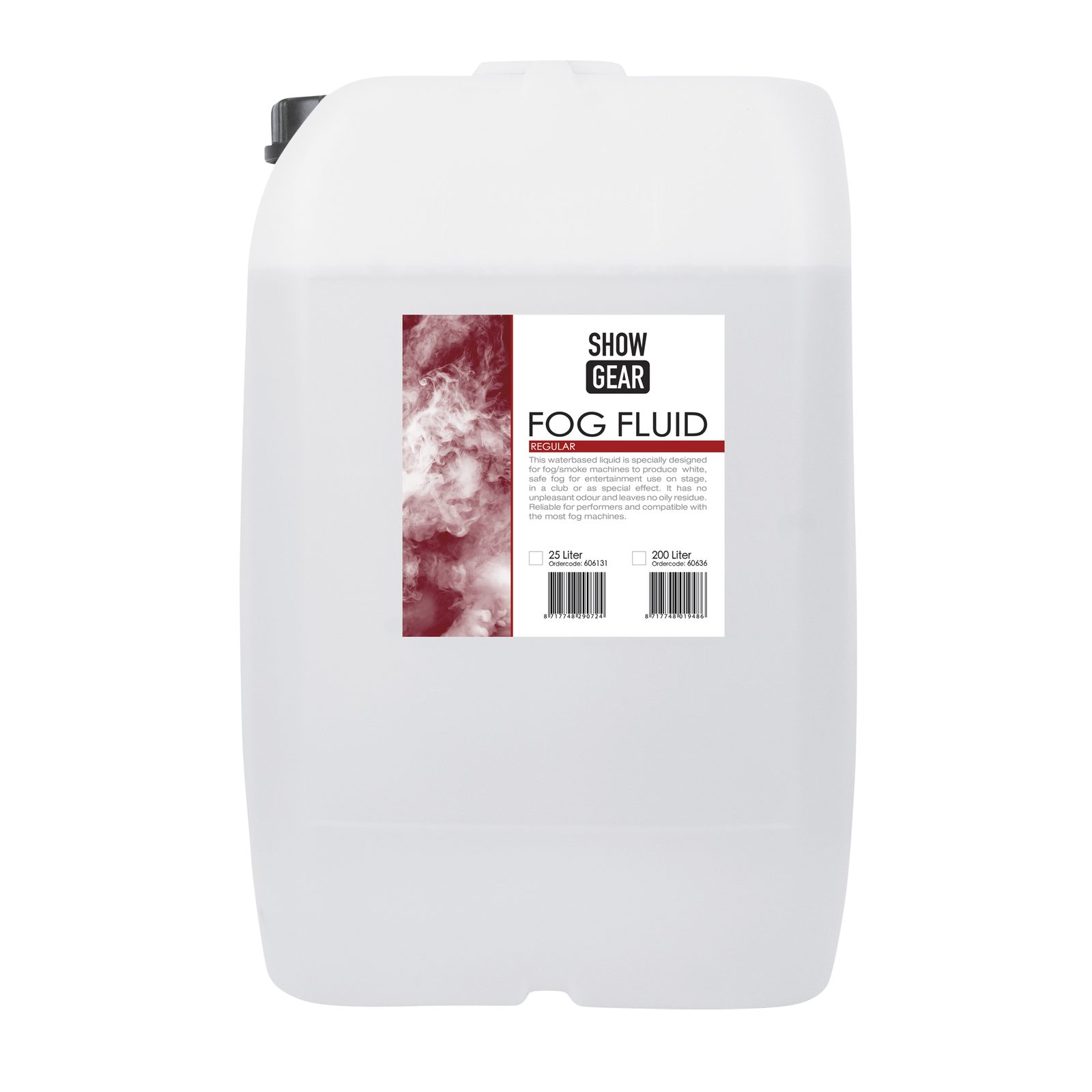 Liquido per macchina fumo Regular 25 litri a base d'acqua - Showgear 606131
