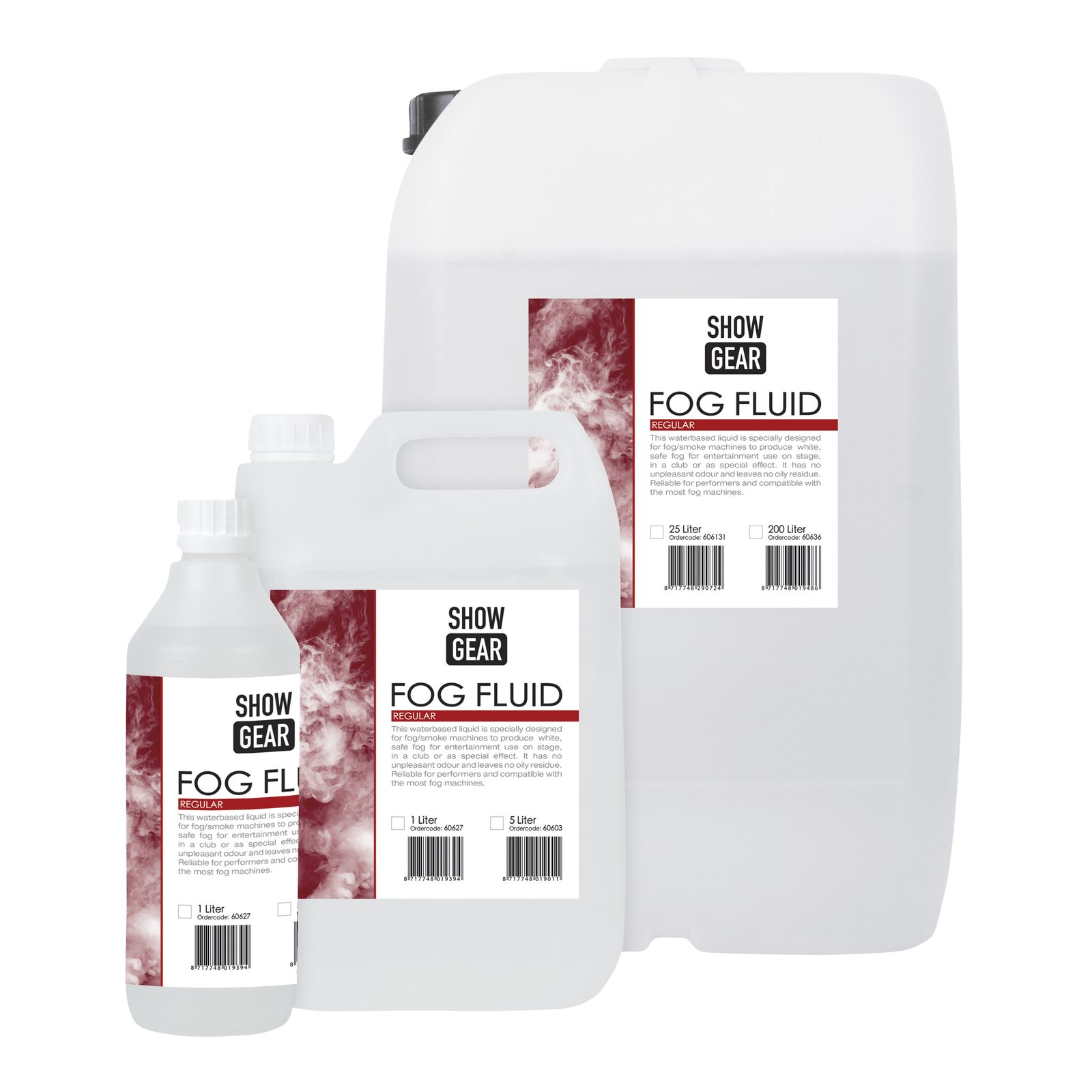 Liquido Fog Fluid Regular water-based 1 L - Showgear 60627