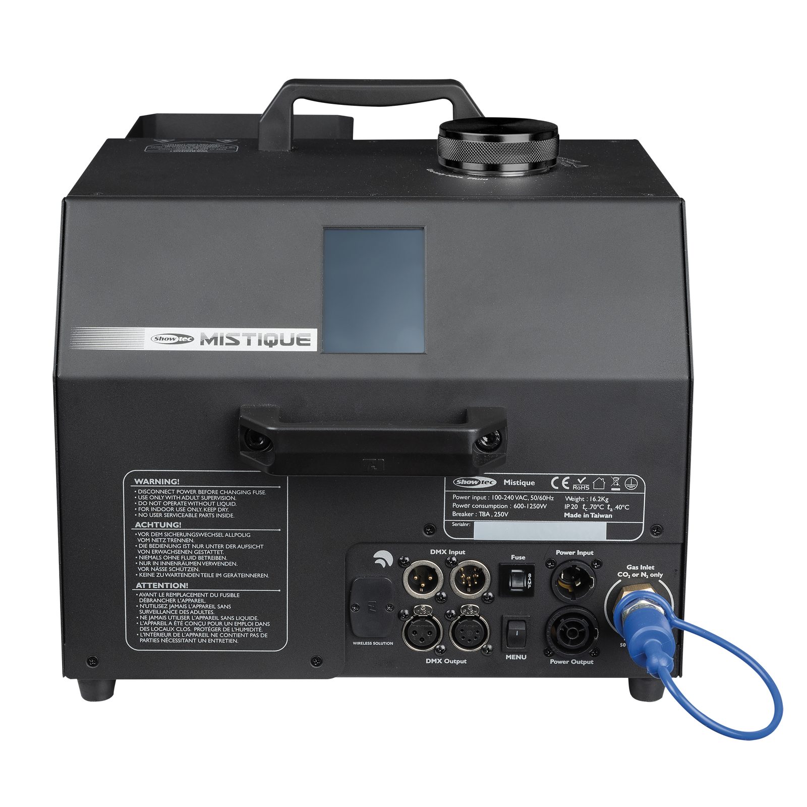 Hazer CO₂ 1250 W silenzioso - Showtec Mistique 60769