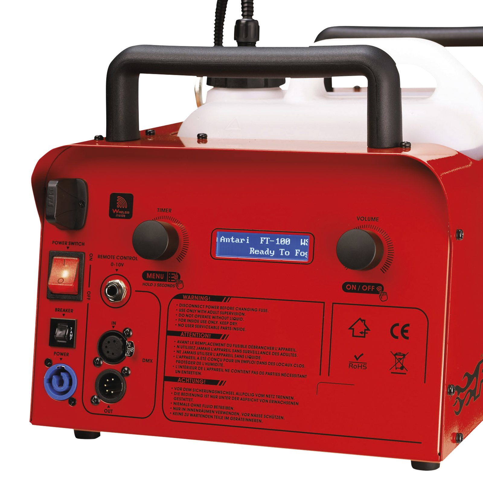 Macchina nebbia FT-100 1500W per formazione antincendio - Antari 60785