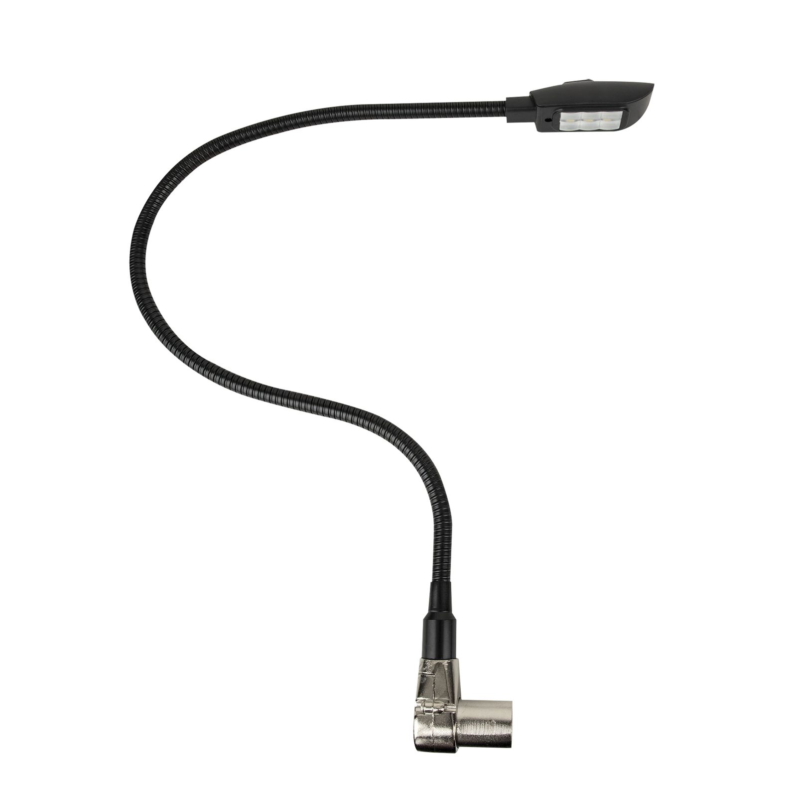 Lampada a collo d'oca LED CW 40 cm XLR 3pin 90° - Showgear 60791