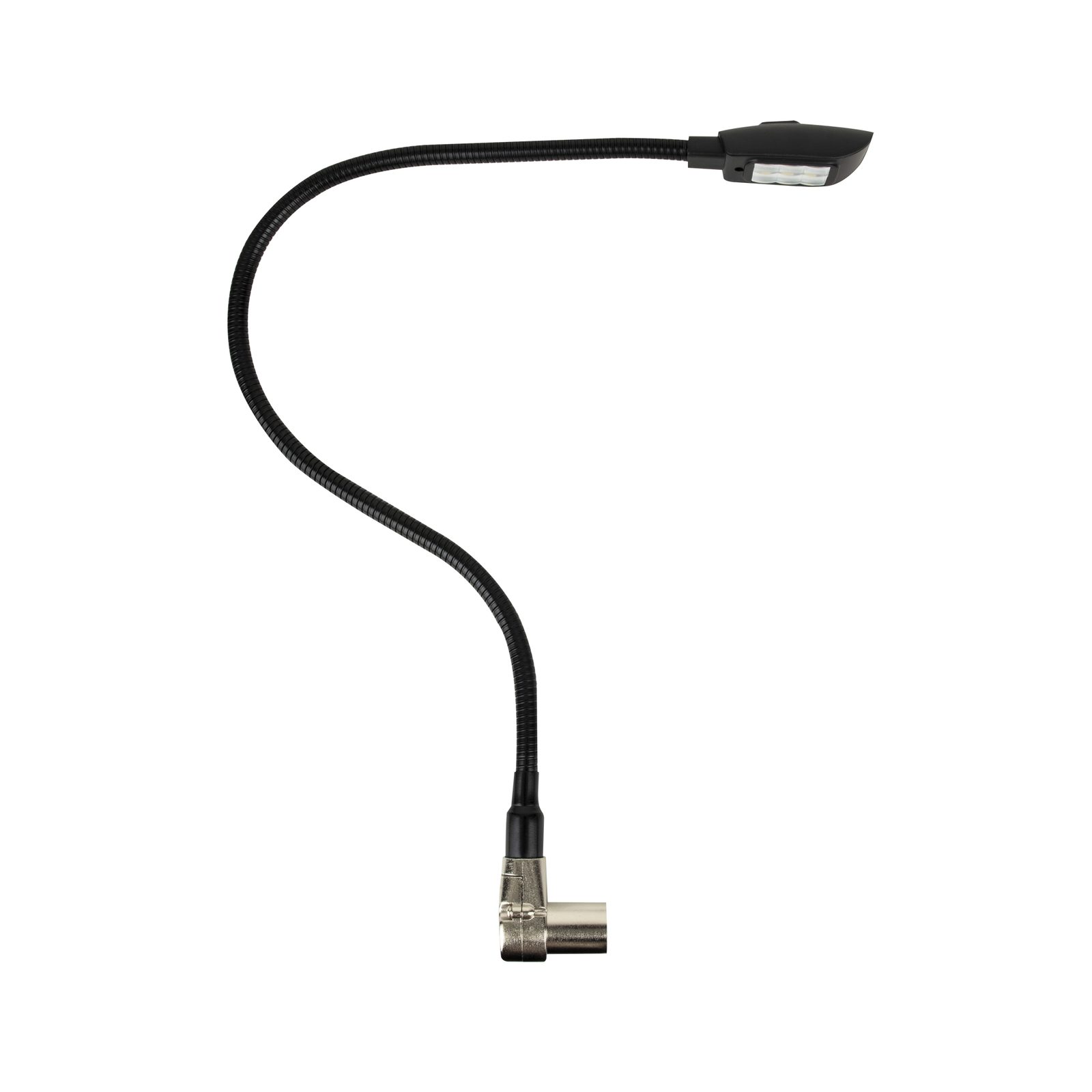 Lampada a collo d'oca LED CW 40 cm XLR 4pin 90° - Showgear 60793