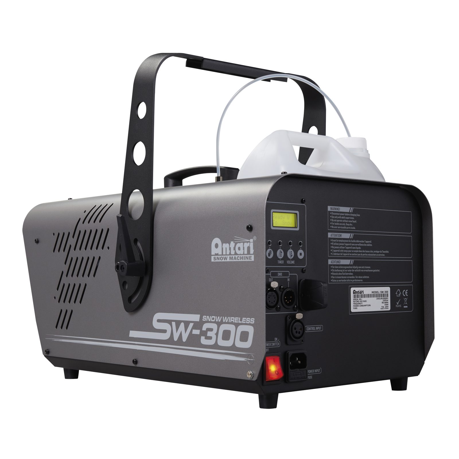 Macchina neve SW-300 880W 280ml/min DMX wireless fiocco regolabile - Antari 60806