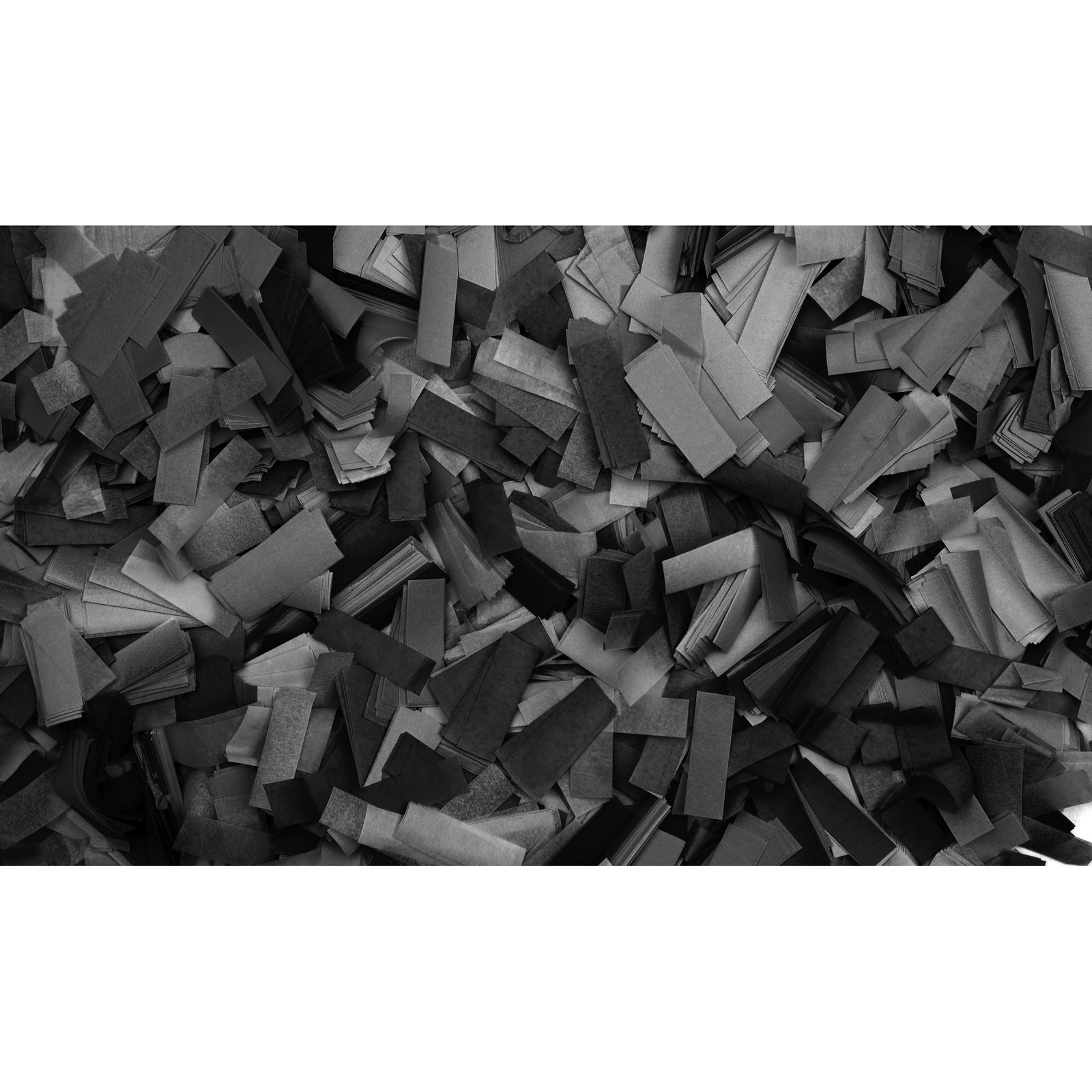 Coriandoli rettangolari nero 55x17mm 1kg ignifughi biodegradabili - Showgear 60910B