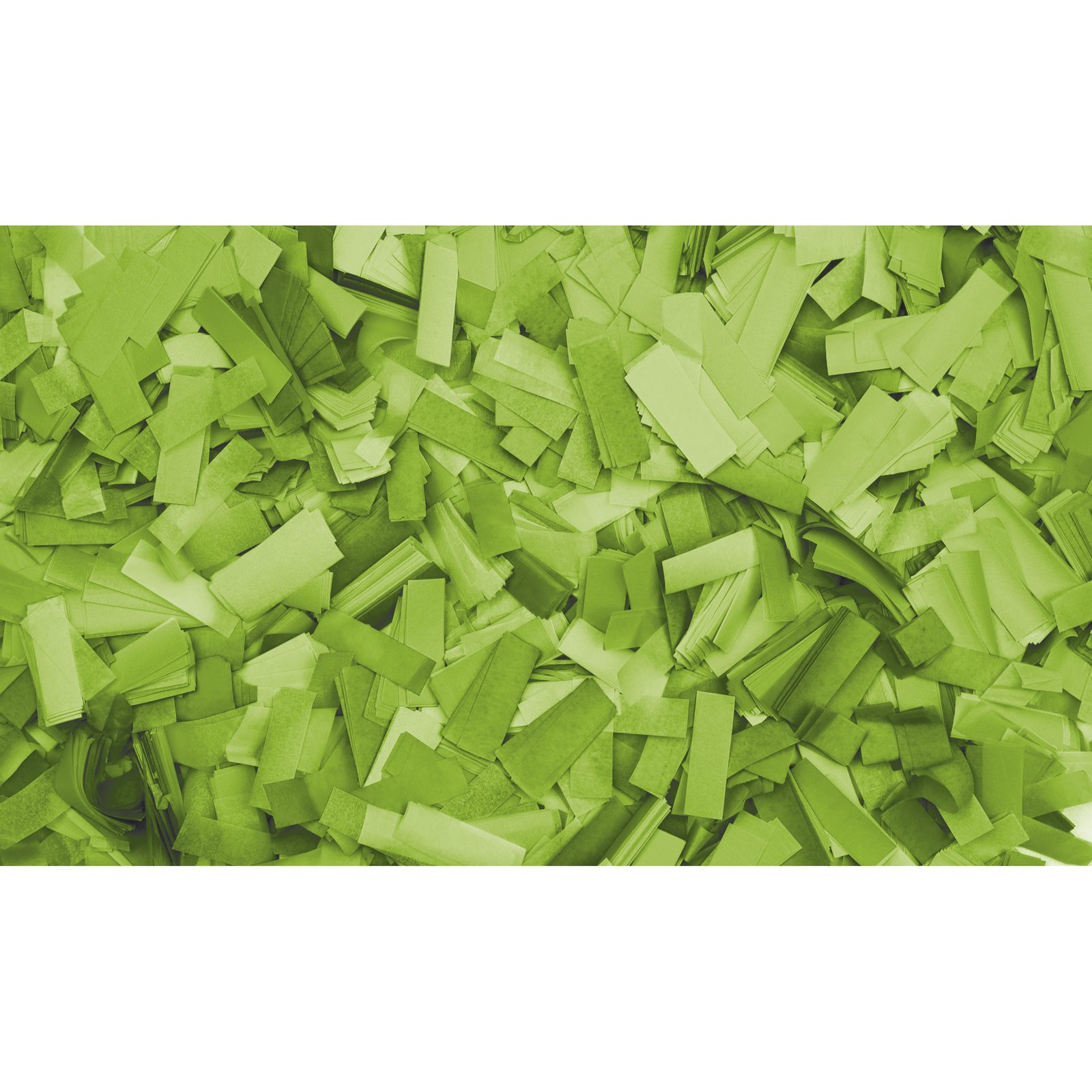 Confetti rettangolari verde chiaro 55x17mm 1kg ignifugo biodegradabile - Showgear 60910CGR