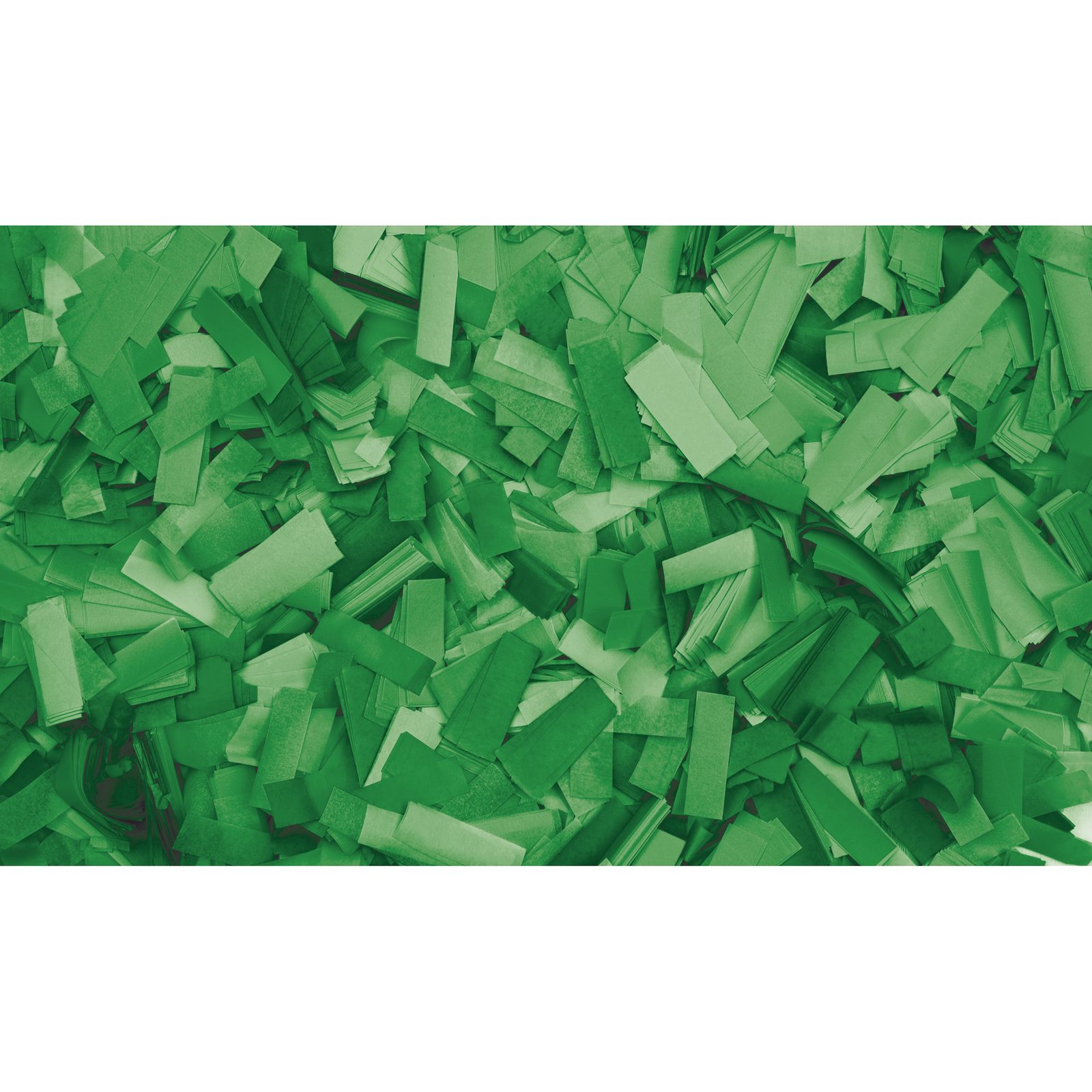 Confetti rettangolari verde 55x17mm 1kg ignifugo biodegradabile - Showgear 60910GR