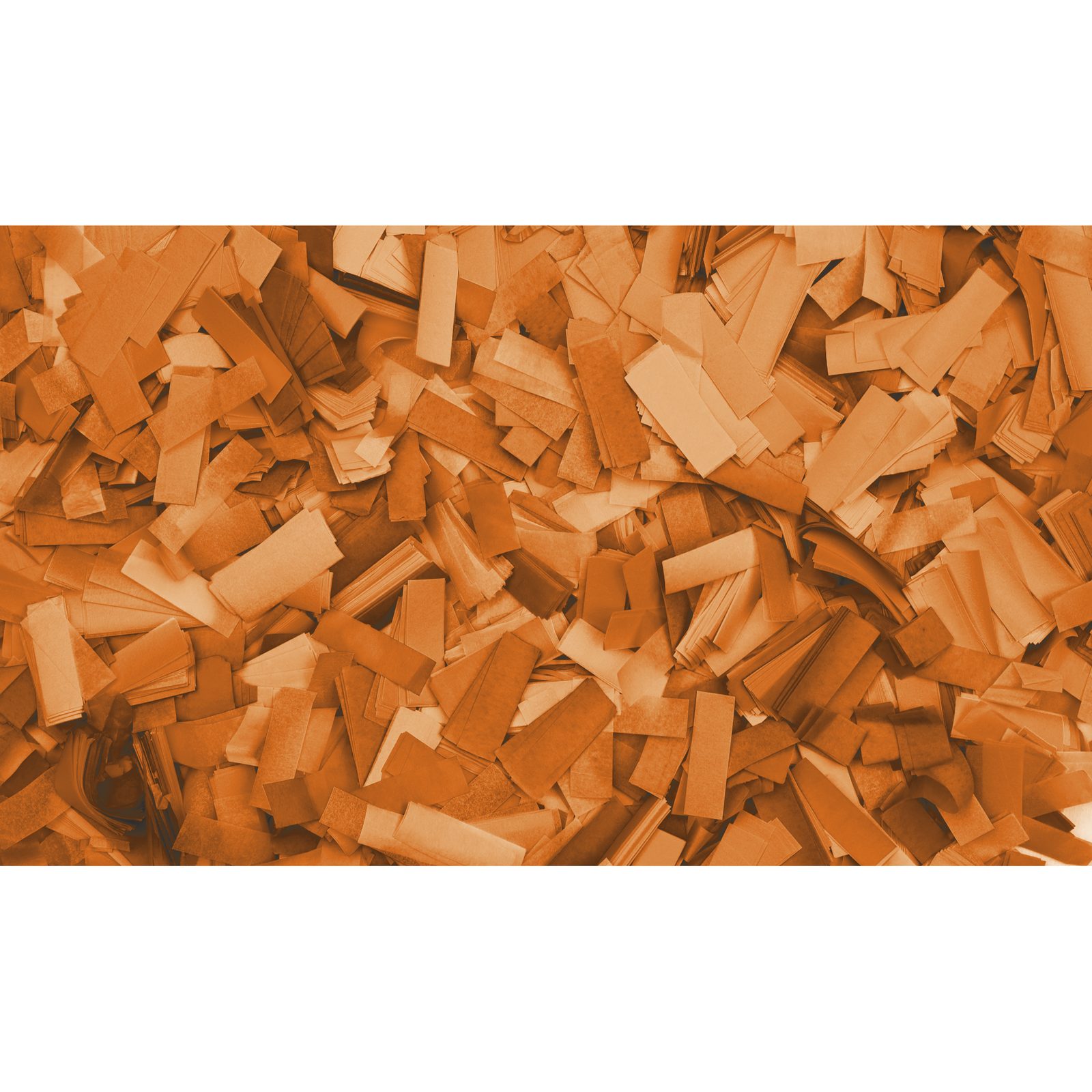 Confetti rettangolari arancione 55x17mm 1kg ignifugo biodegradabile - Showgear 60910O