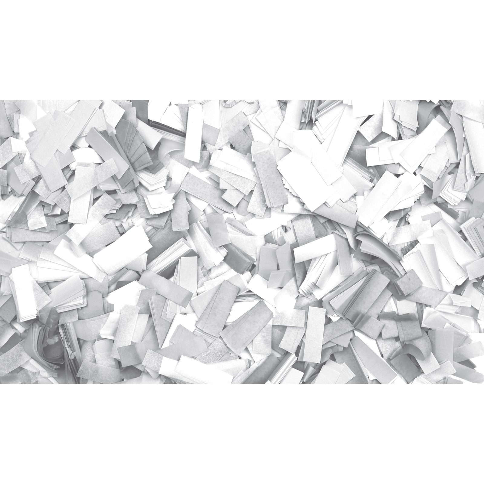 Confetti rettangolari bianchi 55x17mm 1kg ignifughi biodegradabili - Showgear 60910WH