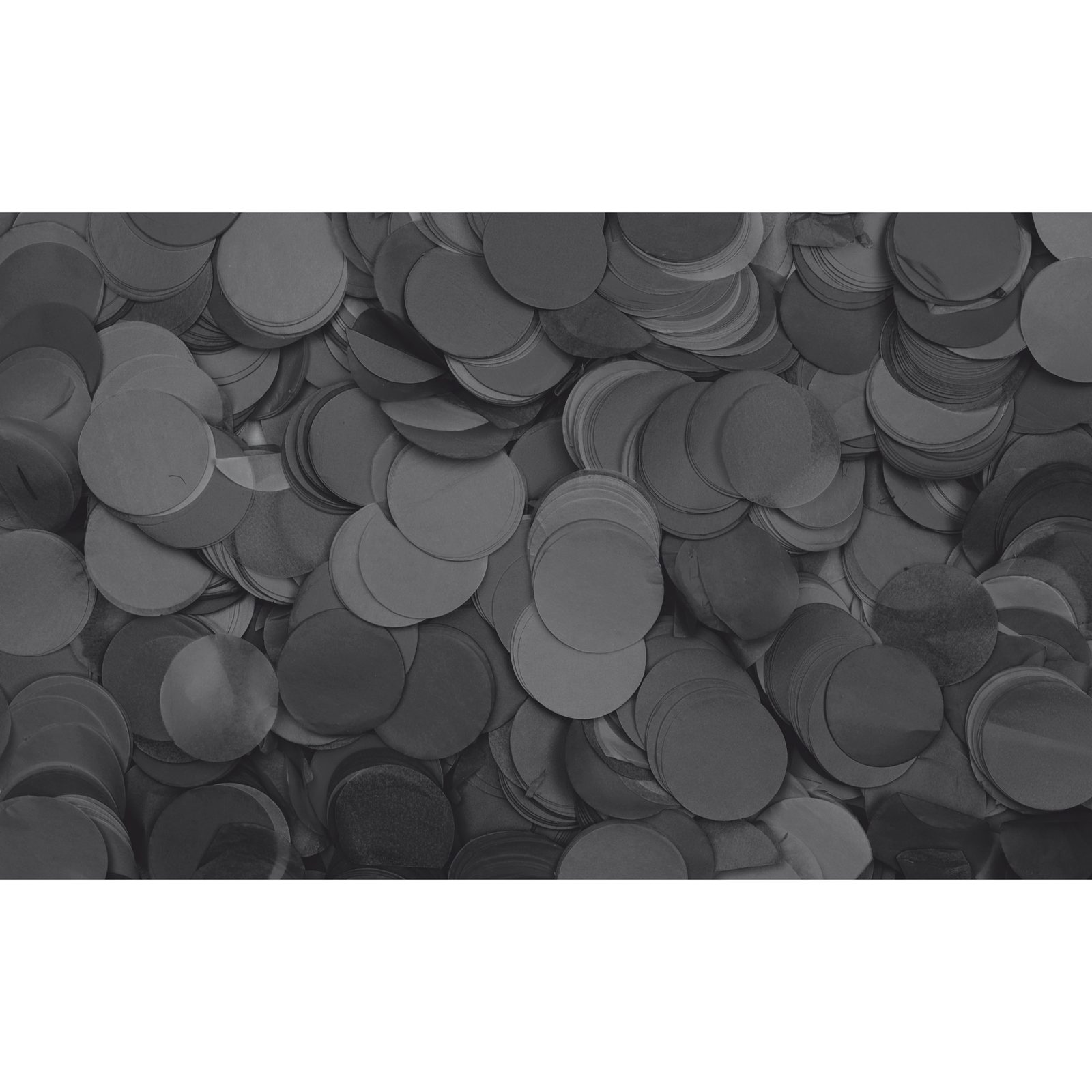 Confetti rotondi neri Ø55mm 1kg ignifughi biodegradabili - Showgear 60912B