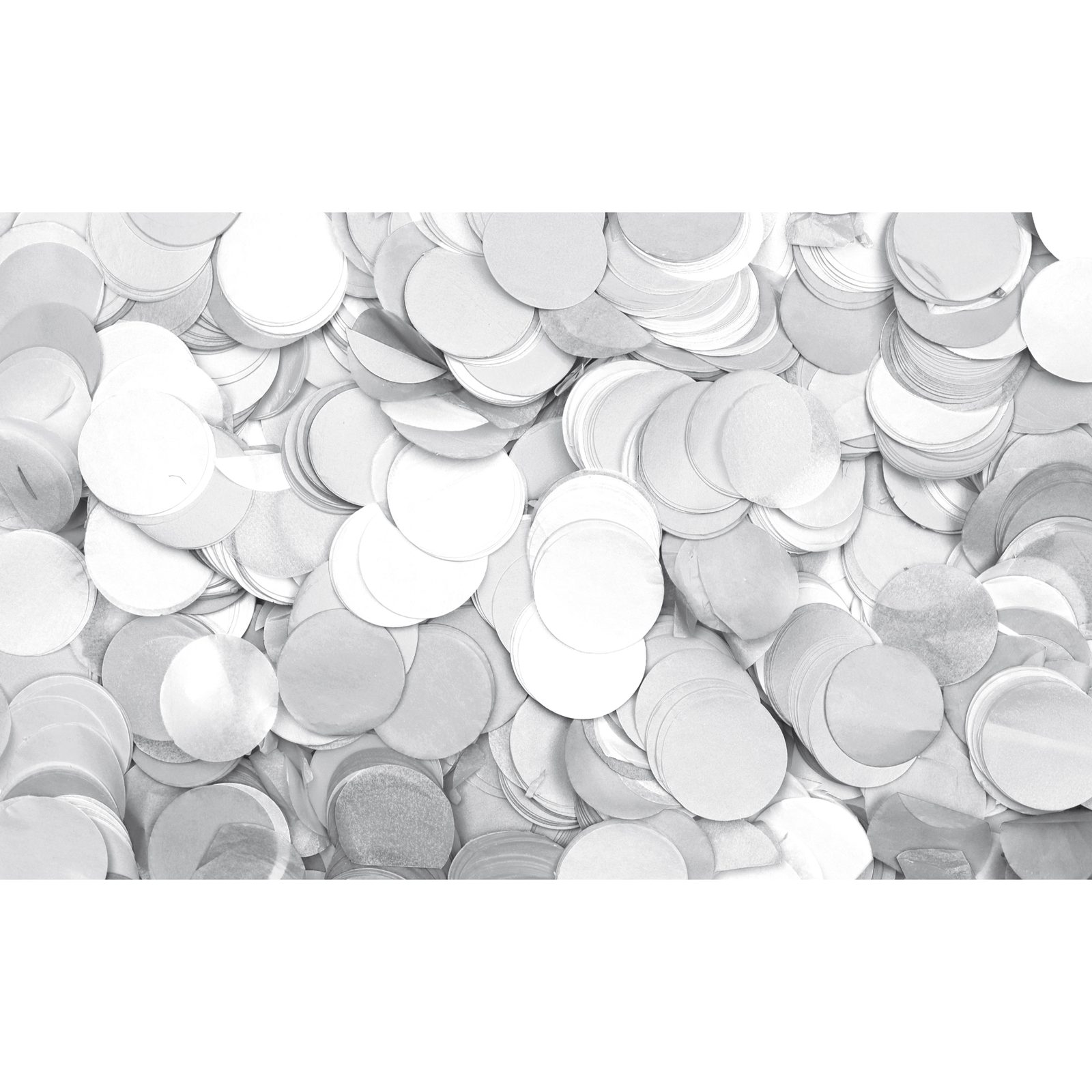 Confetti rotondi bianchi Ø55mm 1kg ignifughi biodegradabili - Showgear 60912WH