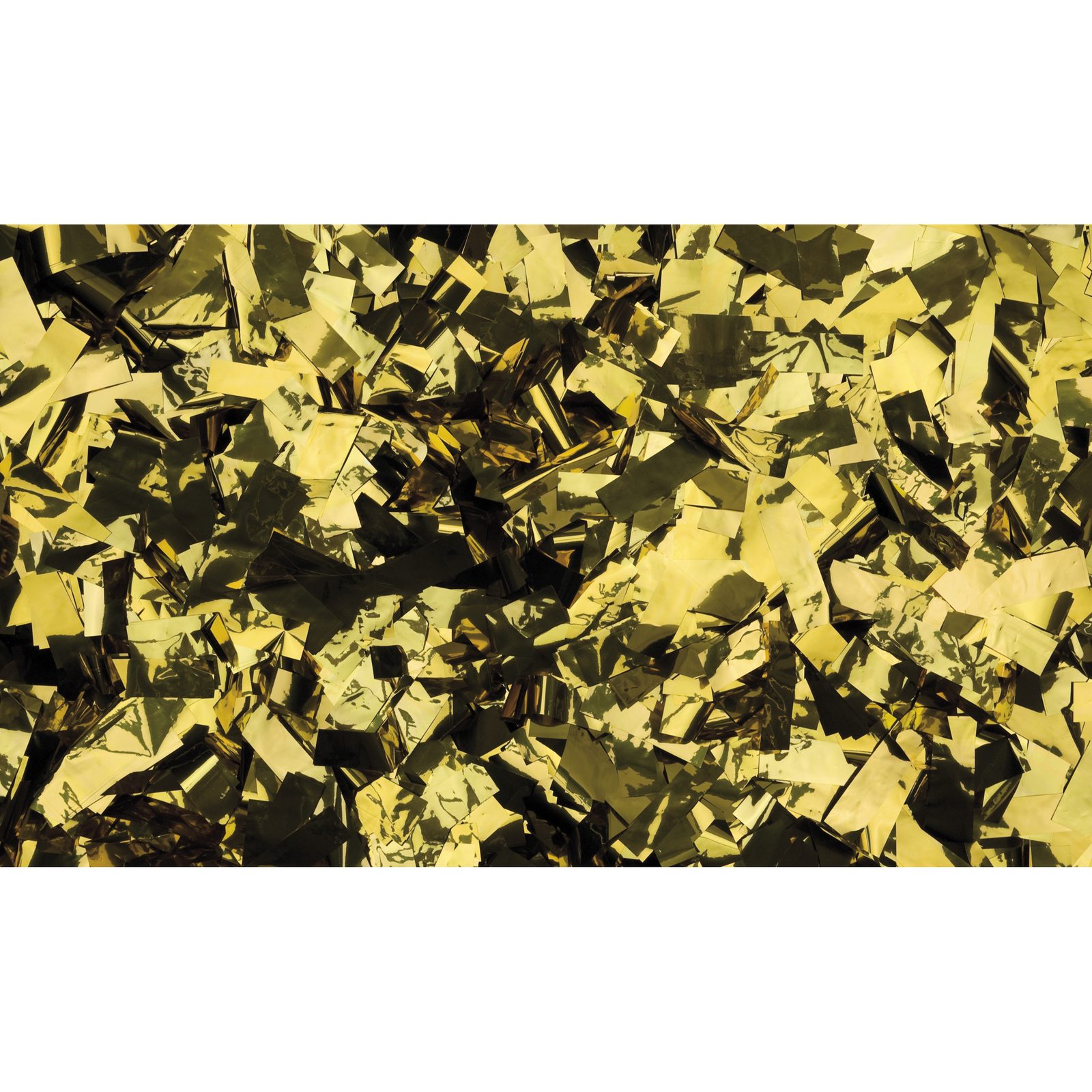 Confetti metallizzati rettangolari oro 55x17mm 1kg ignifughi - Showgear 60914GO