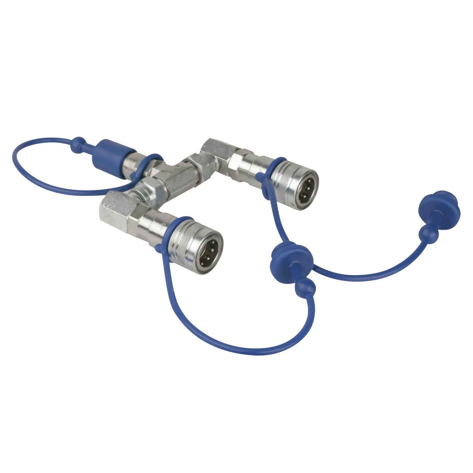 Splitter CO₂ 3/8 Q-Lock 2 vie, sistema chiuso - Showtec 61024