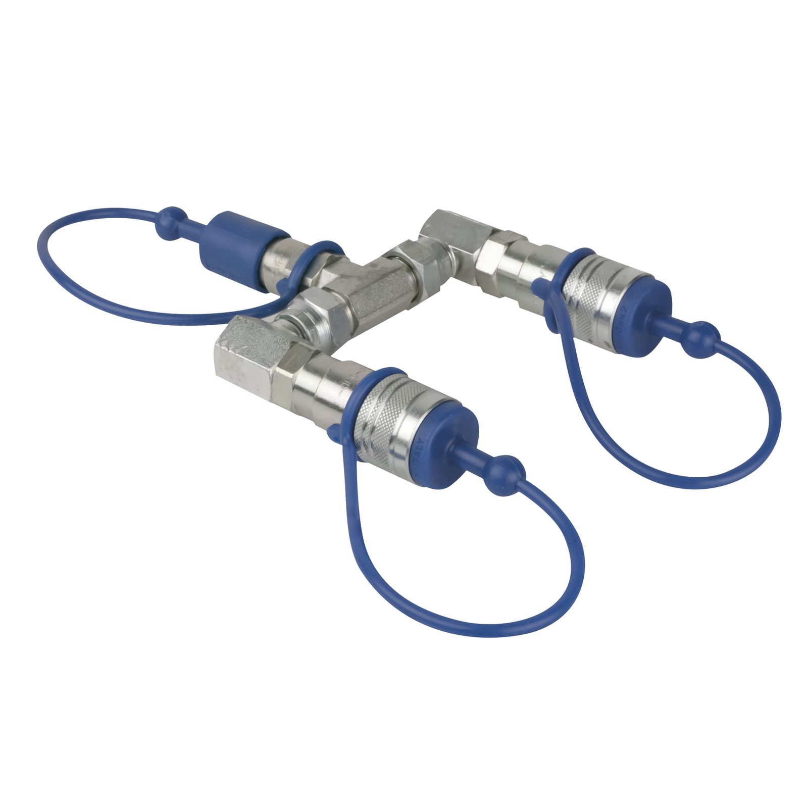 Splitter CO₂ 3/8 Q-Lock 2 vie, sistema chiuso - Showtec 61024