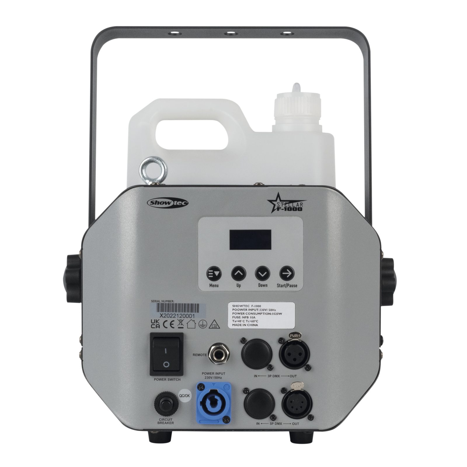 Macchina fumo Stellar F-1000 1000W 42ml/min DMX - Showtec 61111