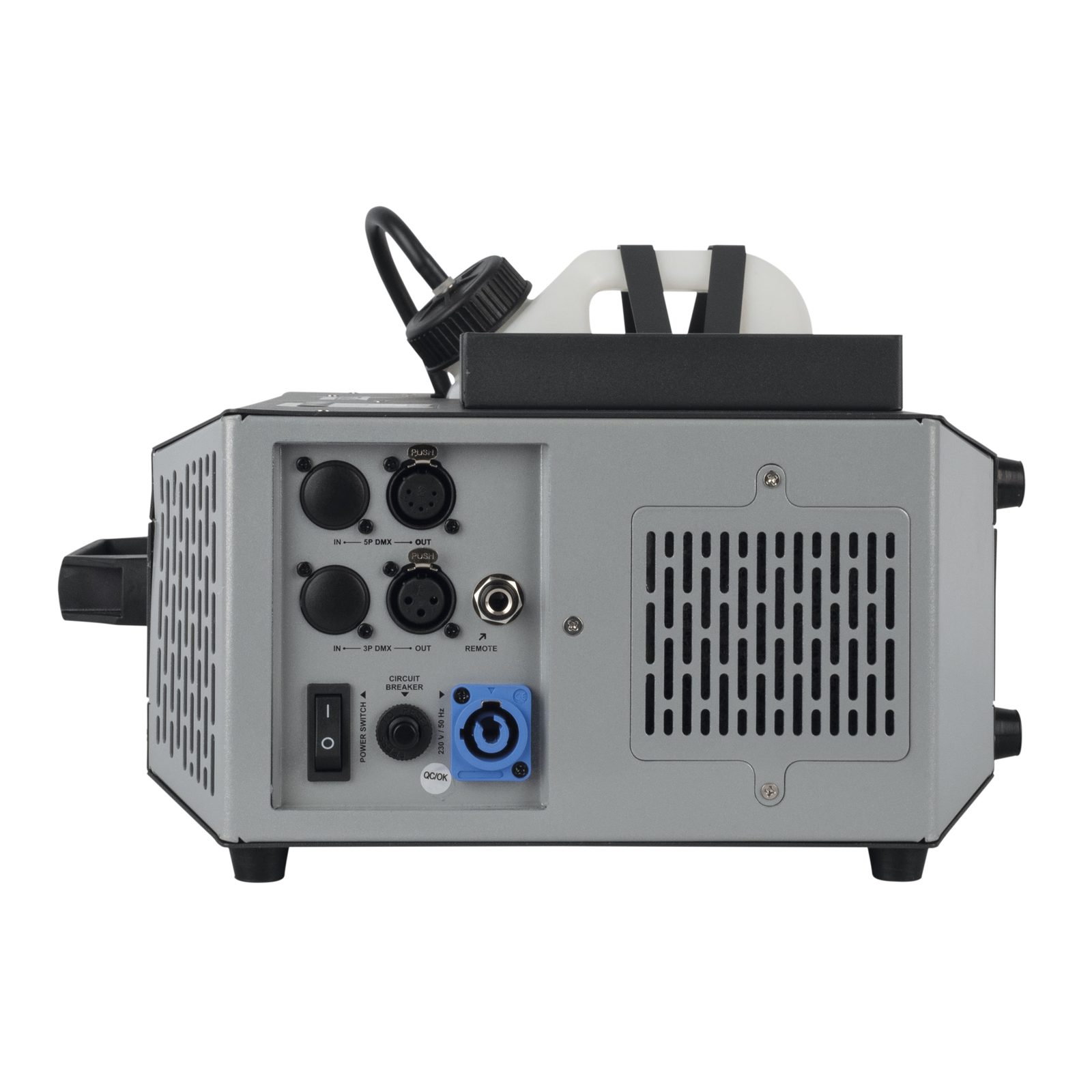 Macchina fumo verticale Stellar UF-1000 1000W 150ml/min LED RGB DMX - Showtec 61113