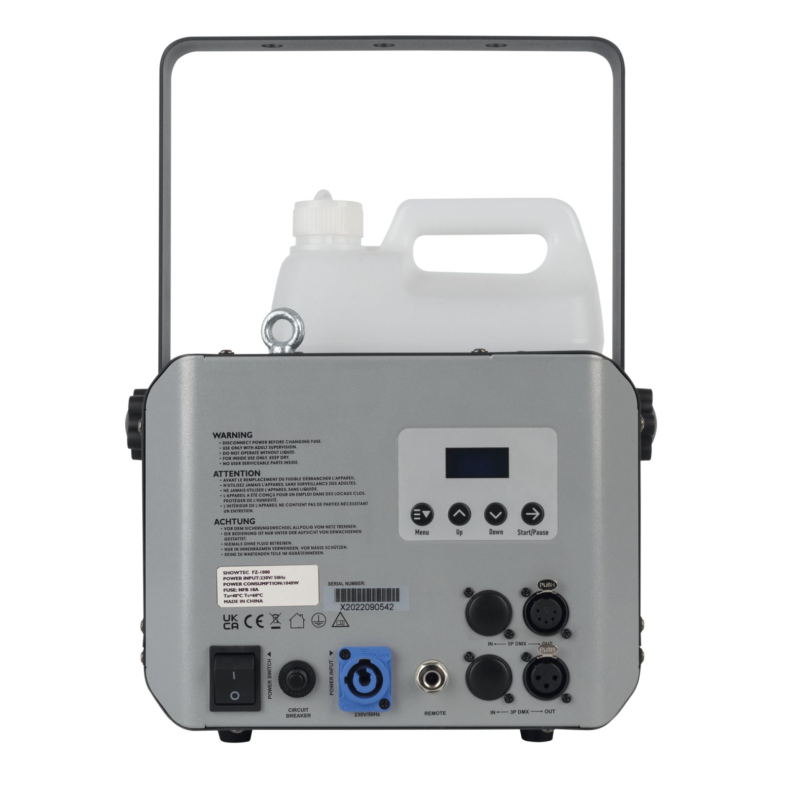 Fazer Stellar FZ-1000 1000W 7ml/min ventola DMX - Showtec 61114