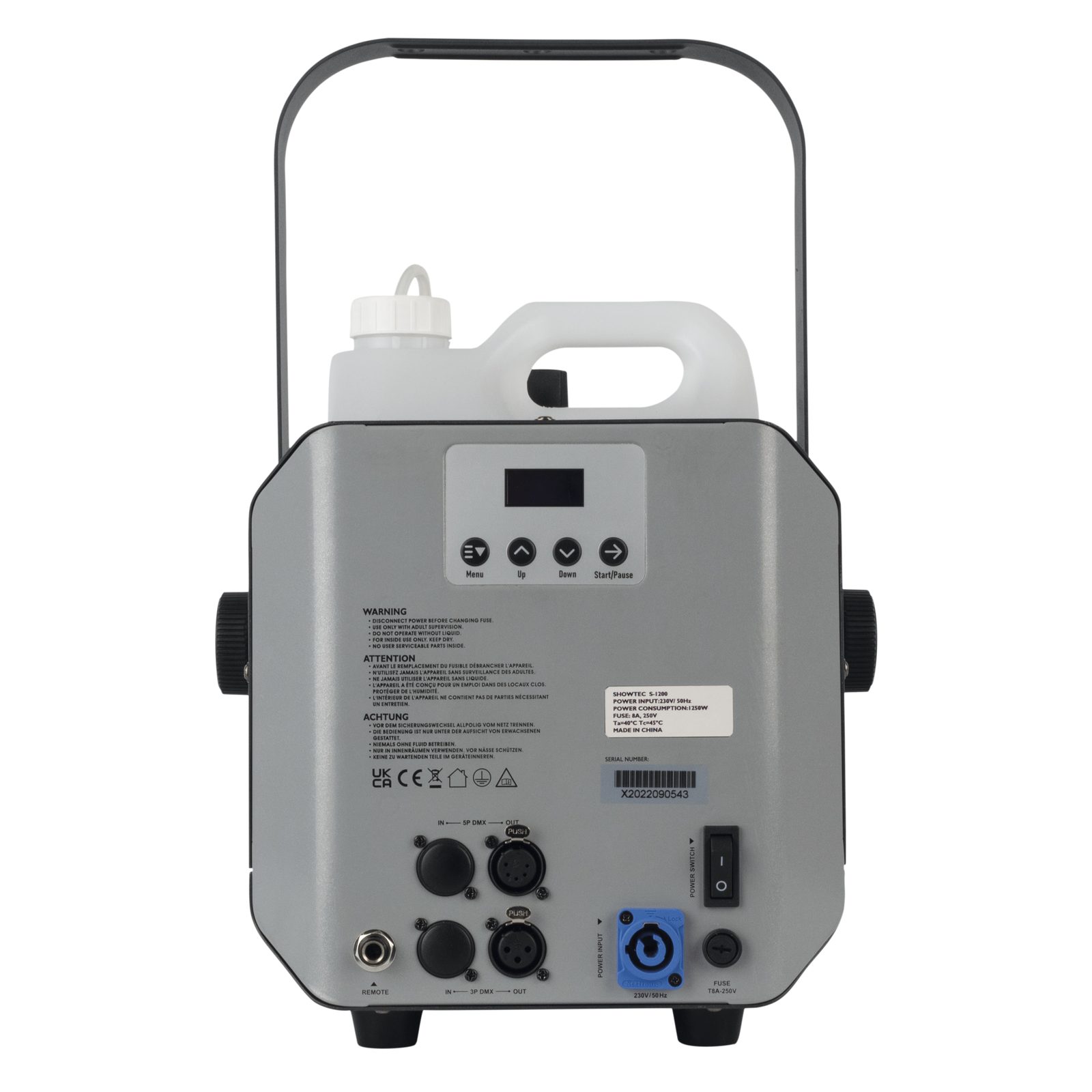 Macchina neve Stellar S-1200 1200W 480ml/min DMX - Showtec 61115
