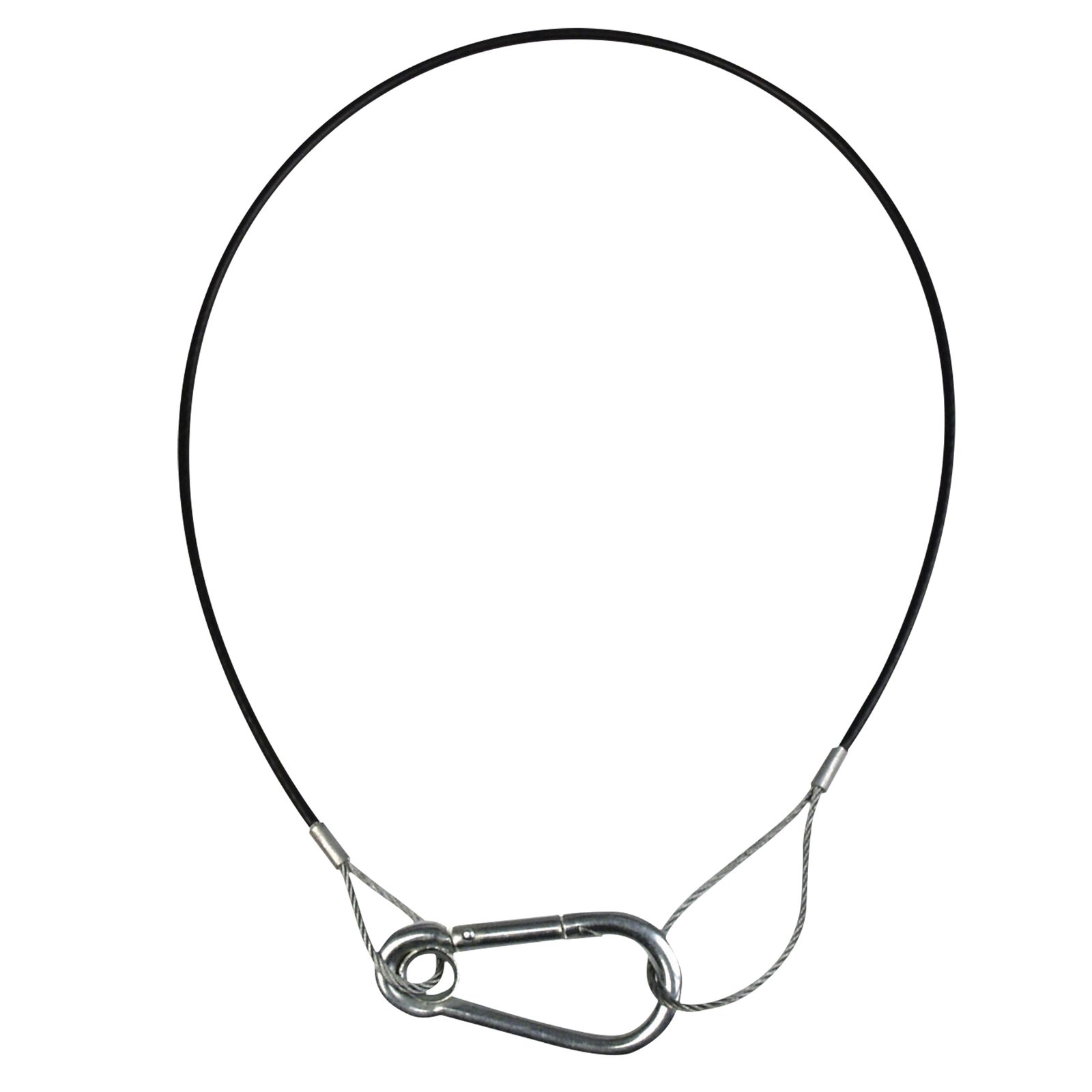 Cavo di sicurezza 2 mm, Light Duty, 50 cm, carico 5 kg - Showgear 70110