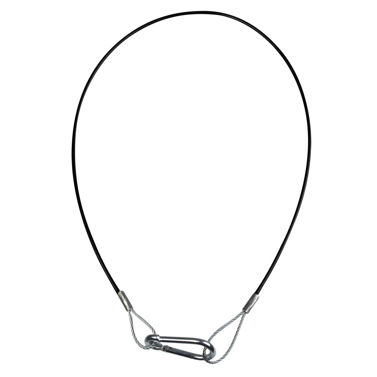 Cavo di sicurezza 4 mm, Heavy Duty, 75 cm, carico 10 kg - Showgear 70111