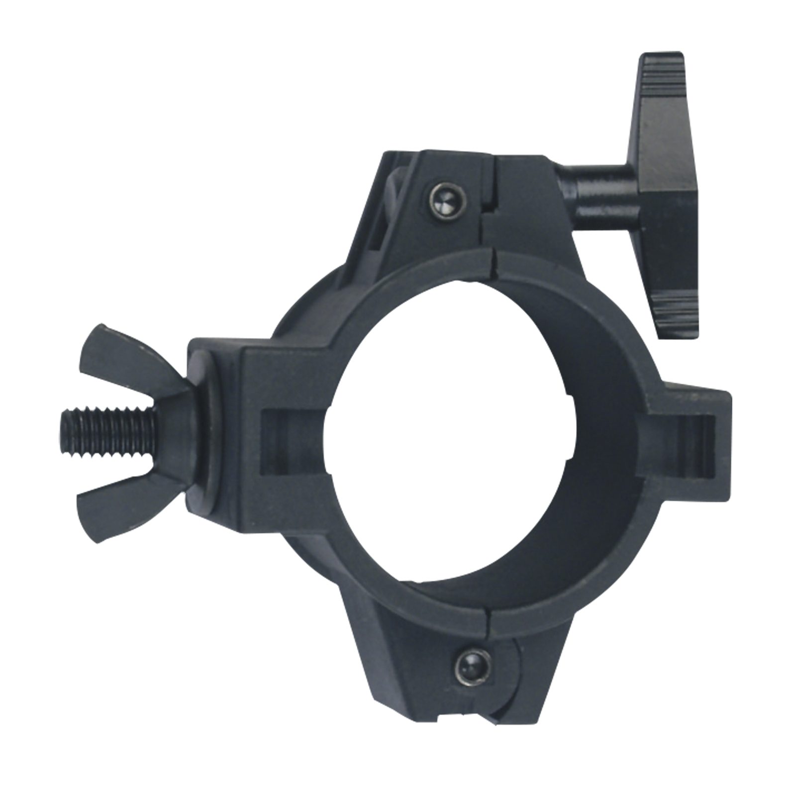 Morsetto universale per tubo 50 mm in PVC, nero, SWL 30 kg - Showgear 70114