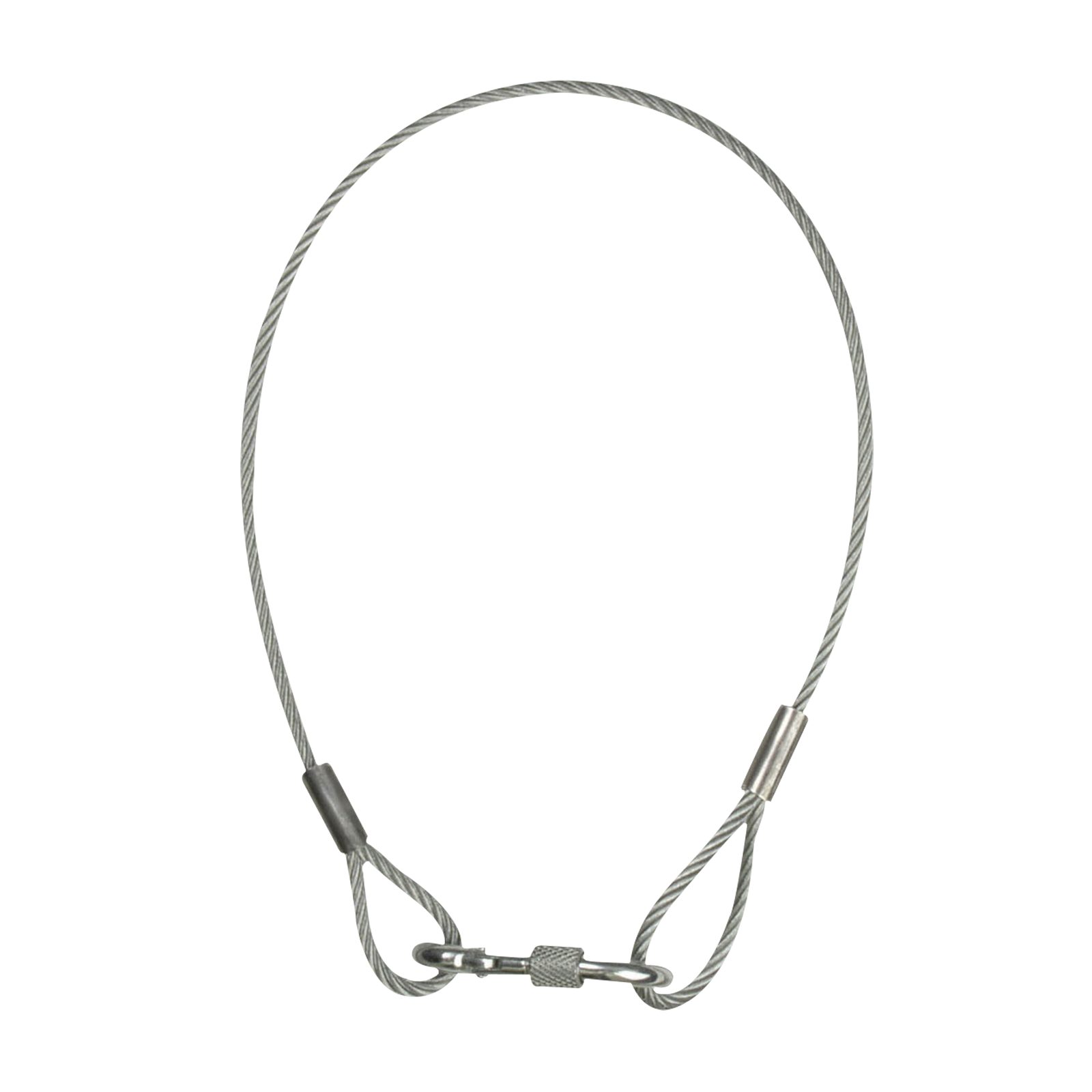 Cavo di sicurezza 4 mm, 50 cm, carico 40 kg - Showgear 70140