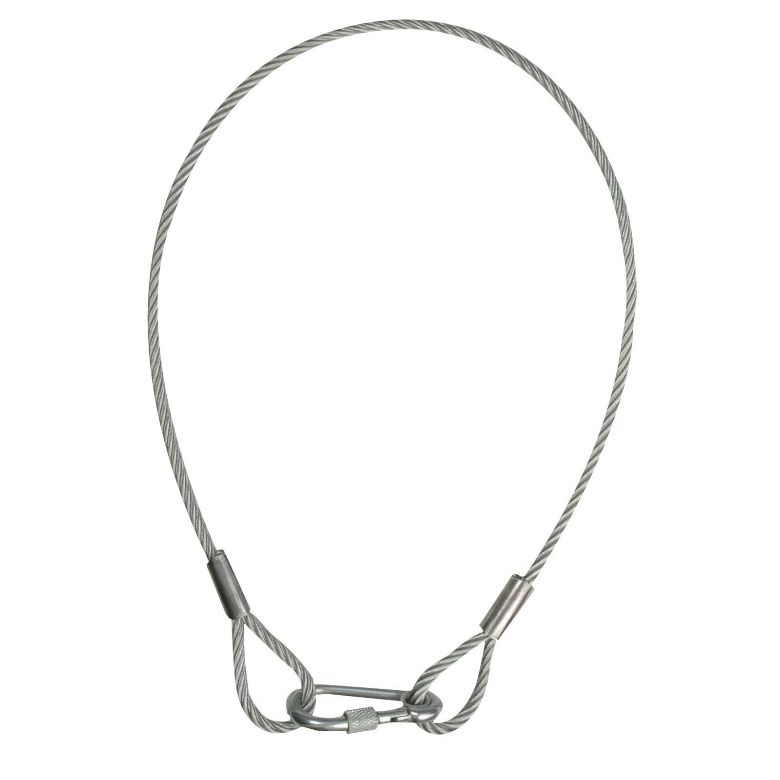 Cavo di sicurezza 6 mm, 75 cm, carico 60 kg - Showgear 70141