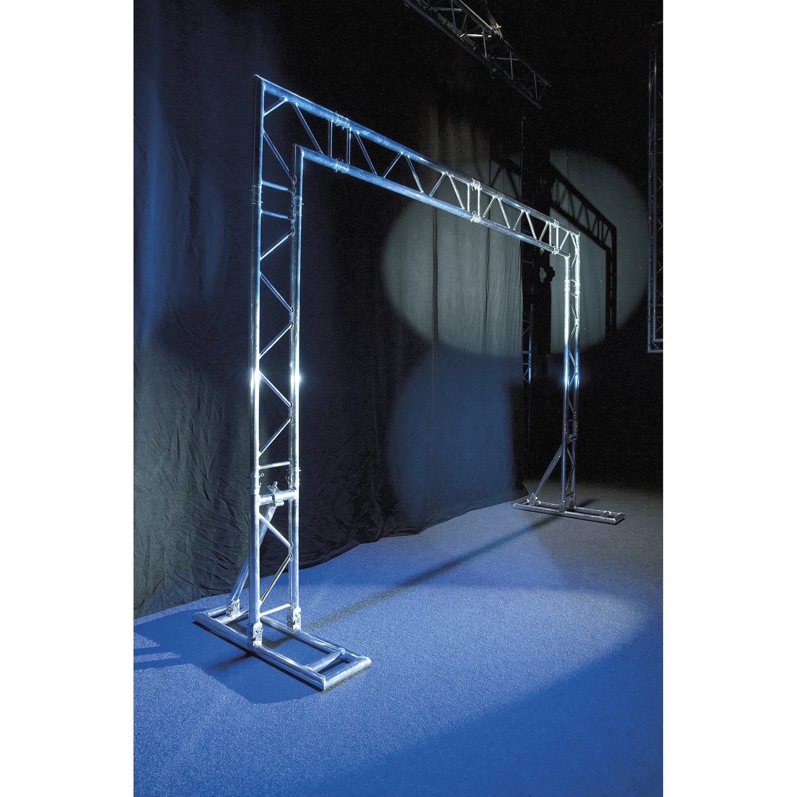 Supporto Traliccio DJ Mobile, 8 pezzi, 3,6x2,6 m, 50 mm, 80 kg - Showgear 70148