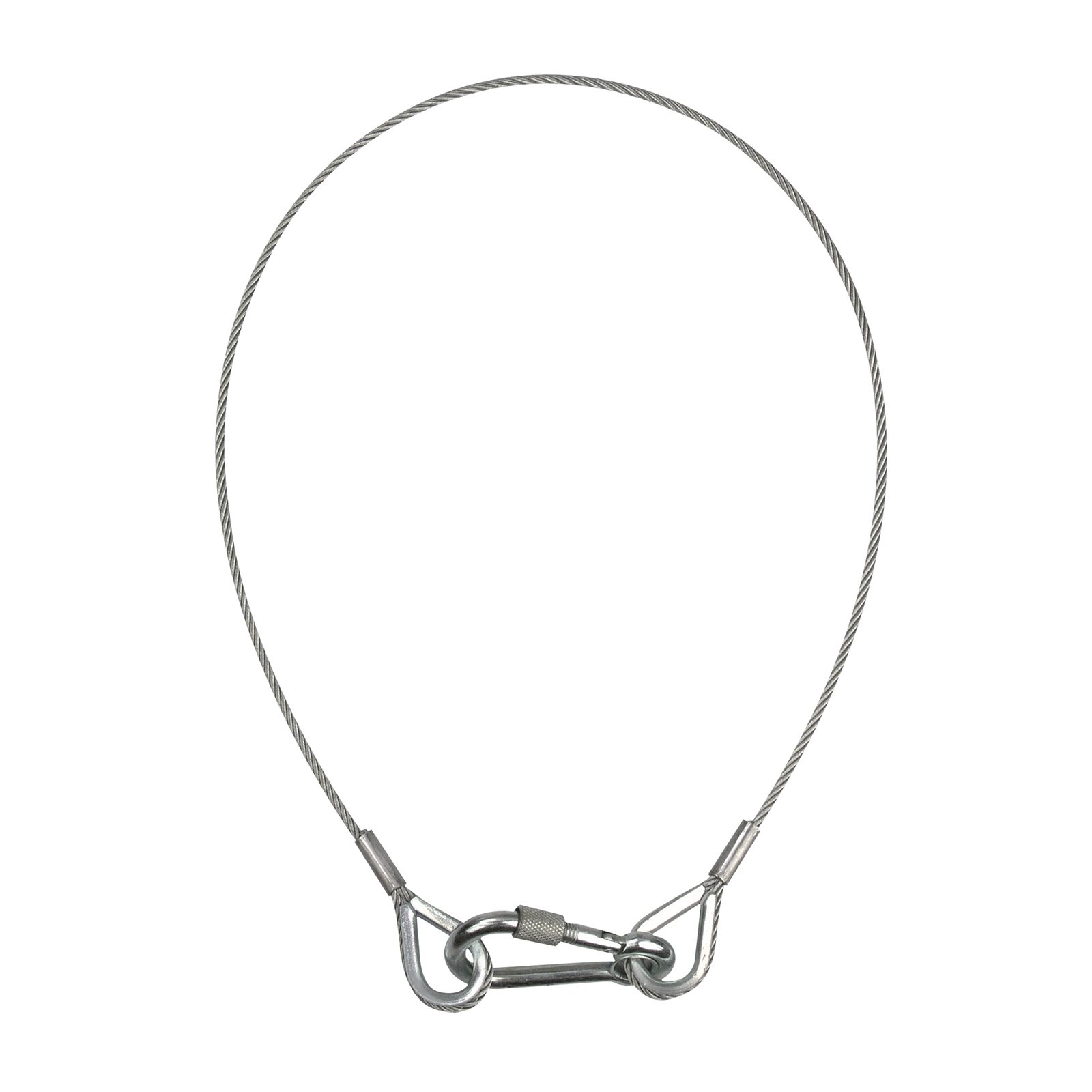Cavo di sicurezza 3 mm, 60 cm, carico 5 kg - Showgear 70164