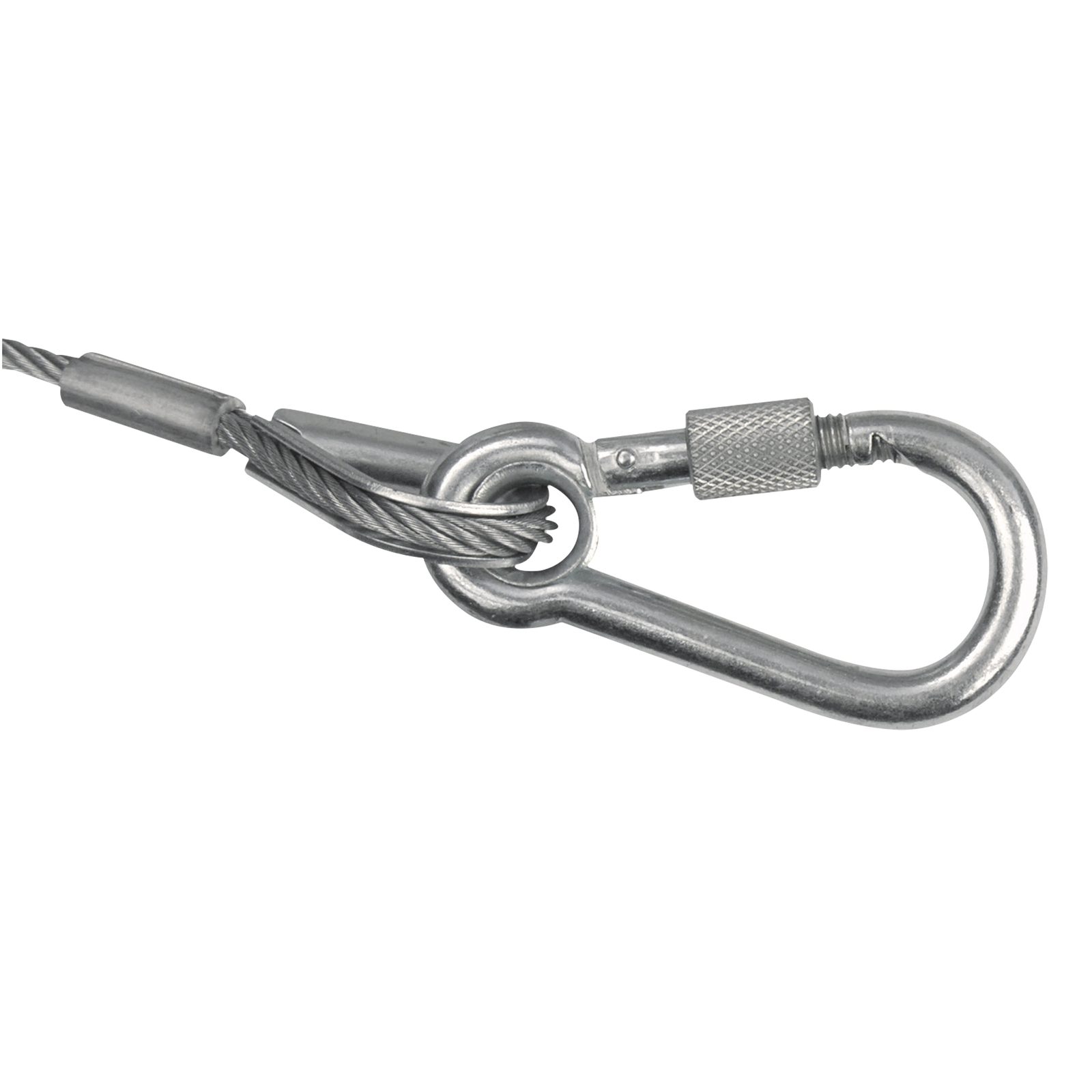Cavo di sicurezza 3 mm, 60 cm, carico 5 kg - Showgear 70164
