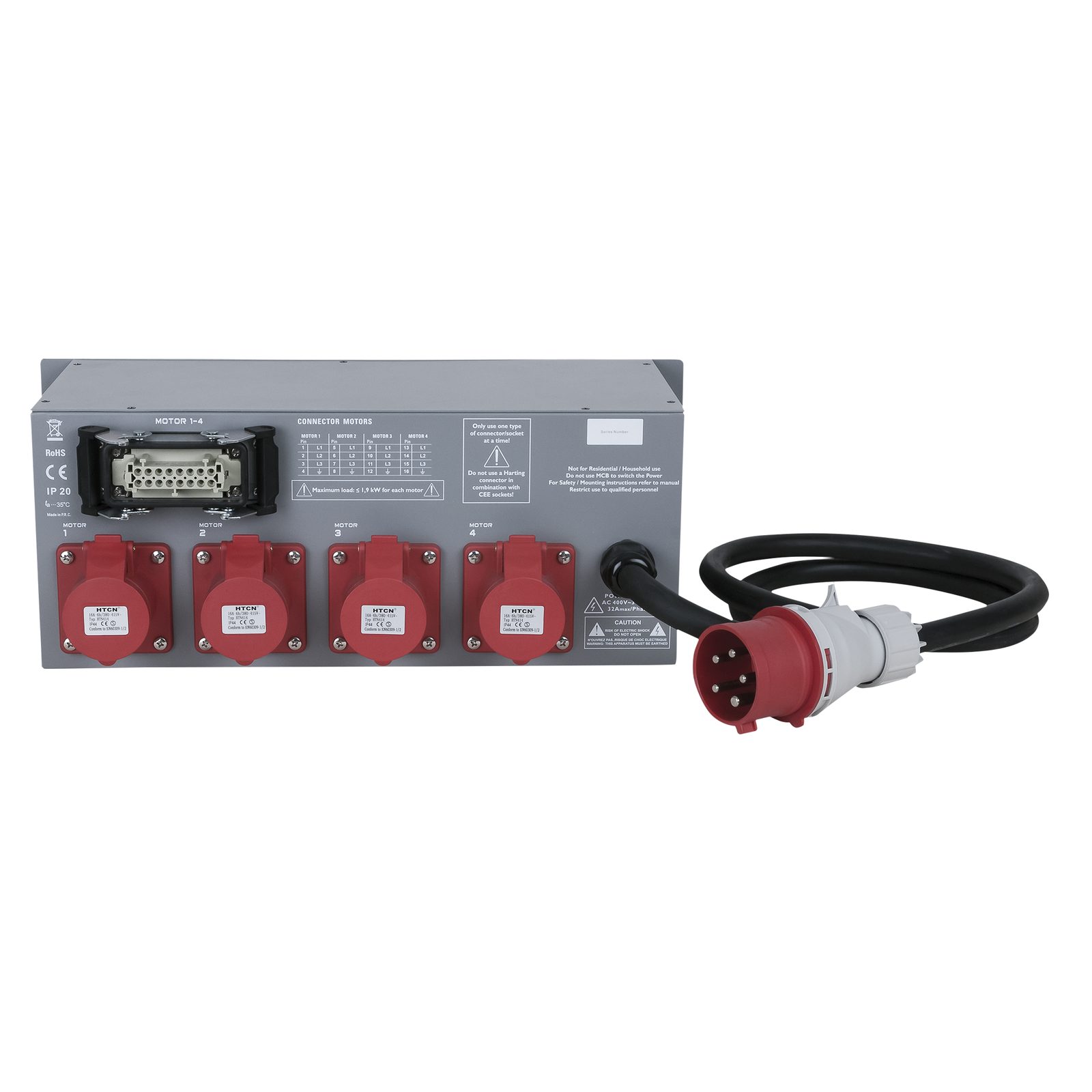 Controller paranco a catena PLE-30-040 4 canali 400 V - SHOWGEAR 70282