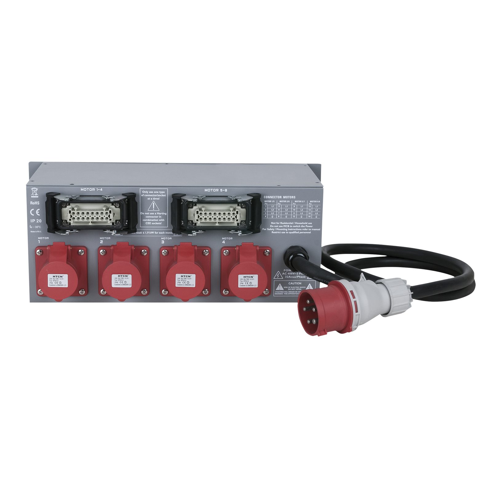 Controller paranco a catena PLE-30-080 8 canali 400 V - SHOWGEAR 70283