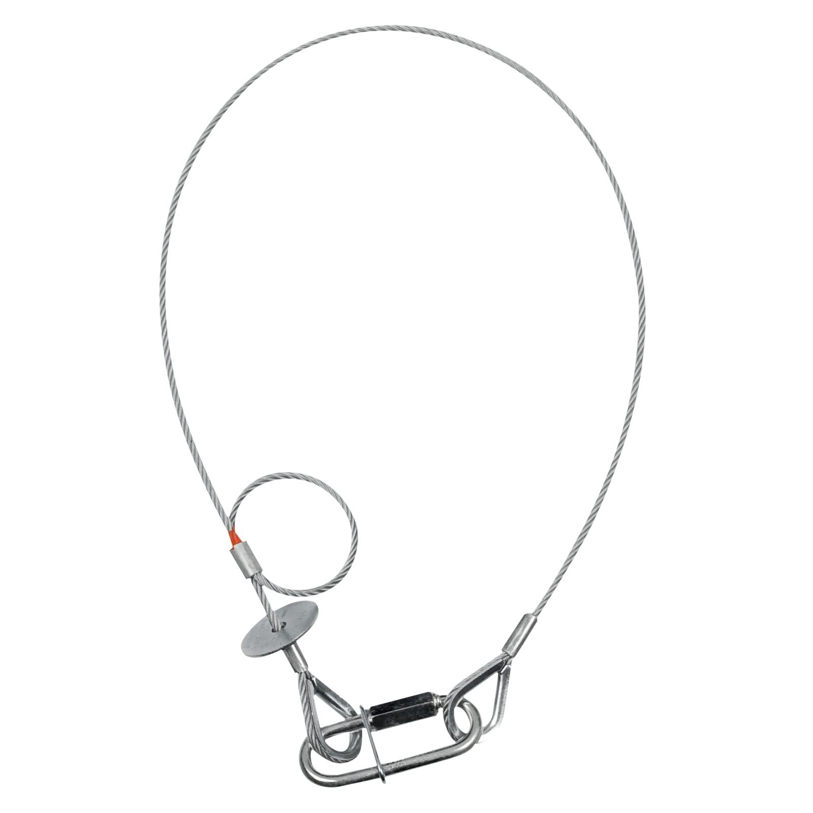 Cavo di sicurezza 3 mm, BGV-C1, 60 cm, argento - Saveking 70450