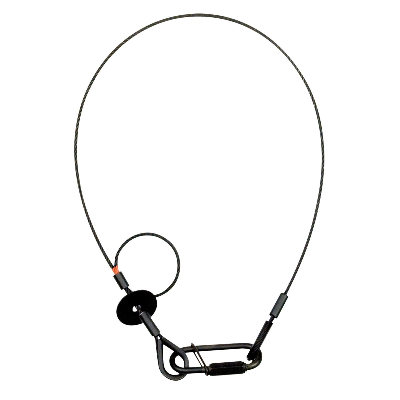 Cavo di sicurezza 3 mm, BGV-C1, 60 cm, nero - Saveking 70451