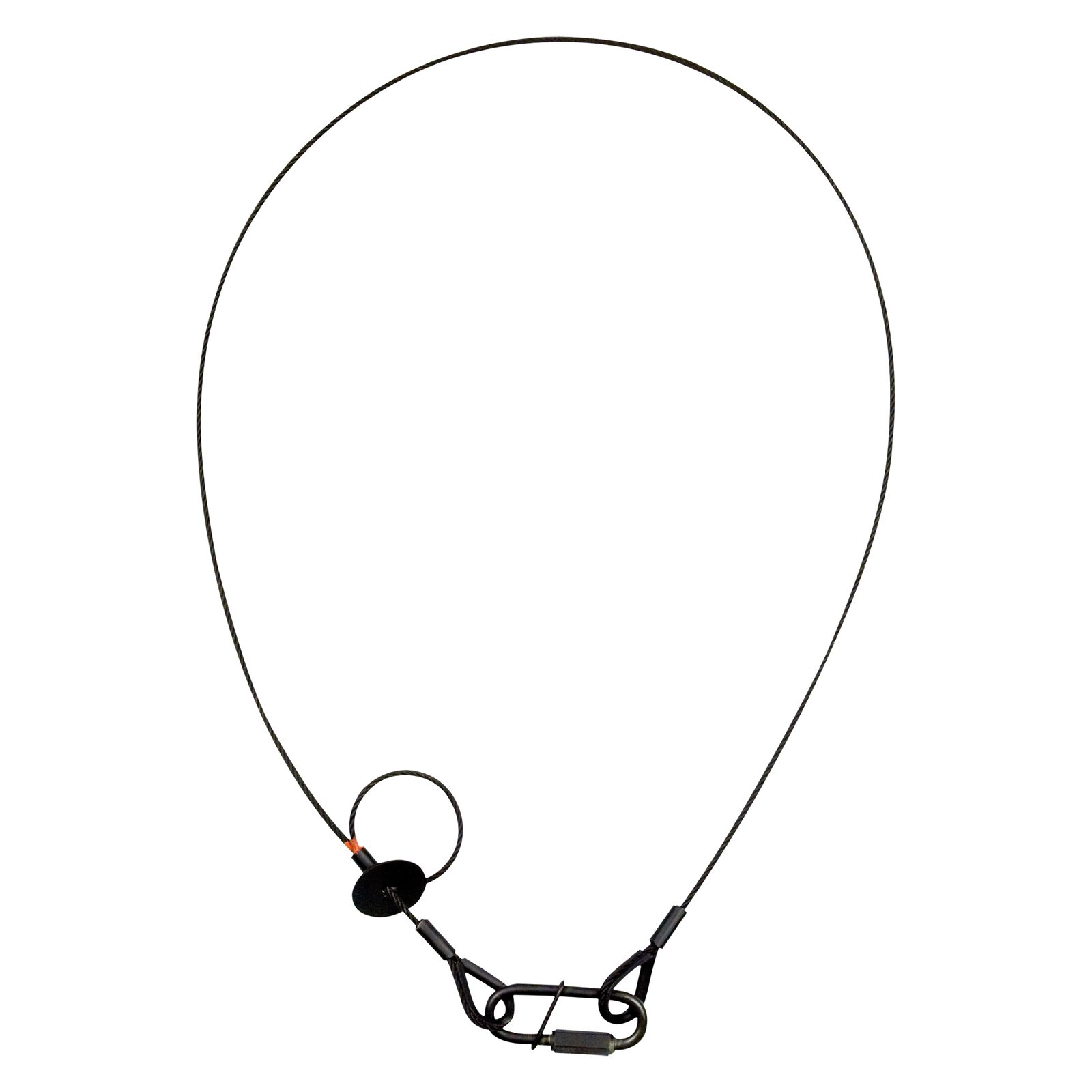 Cavo di sicurezza 3 mm, BGV-C1, 1 m, nero - Saveking 70453
