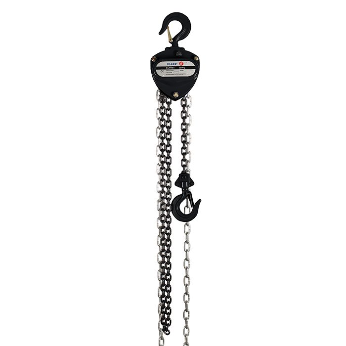 Argano manuale a catena PHE1 500 kg altezza sollevamento 8 m - ELLER 70463