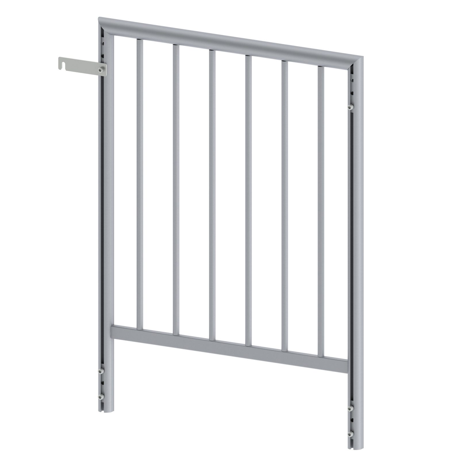 Mammoth Dex Guard Rail XS Xtra-Safe 1m, alluminio grigio spazzolato - SHOWGEAR 70646