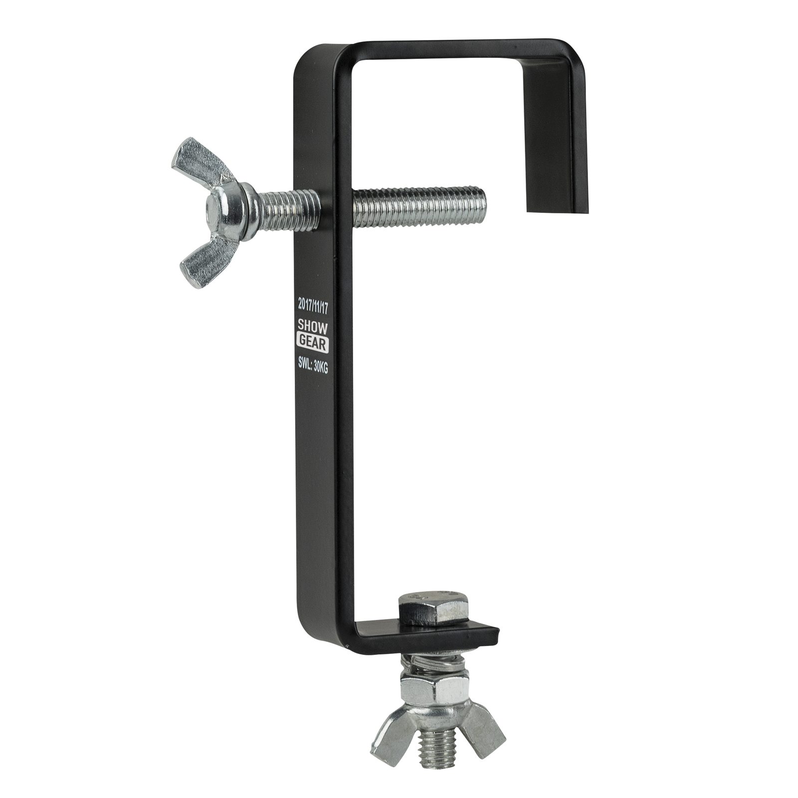 50 mm Heavy Duty Pipe Clamp SWL 30 kg Steel Black - Showgear 75008B