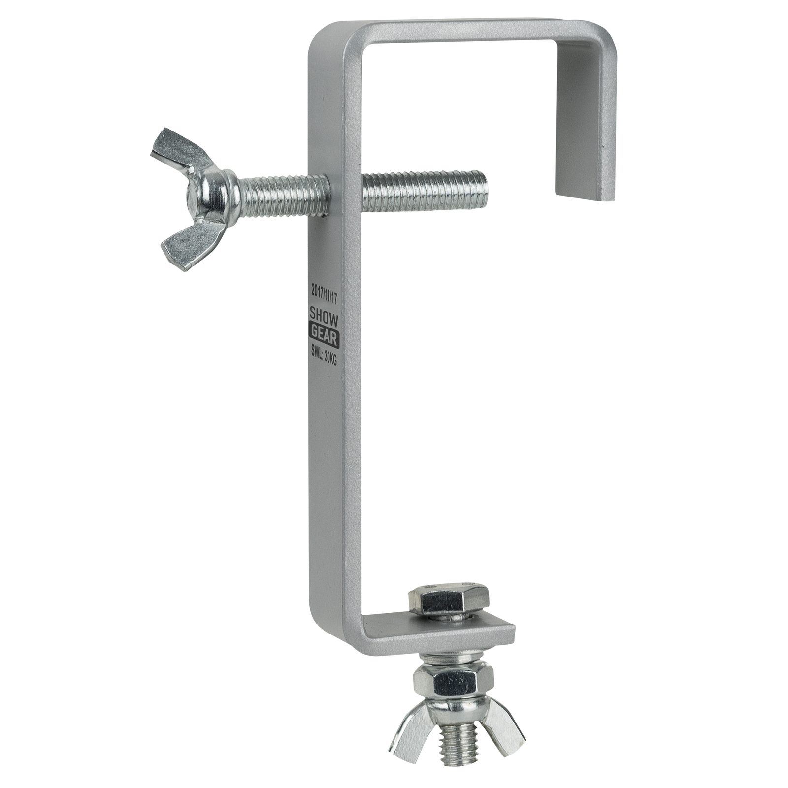 50 mm Heavy Duty Pipe Clamp SWL 30 kg Steel Silver - Showgear 75008S