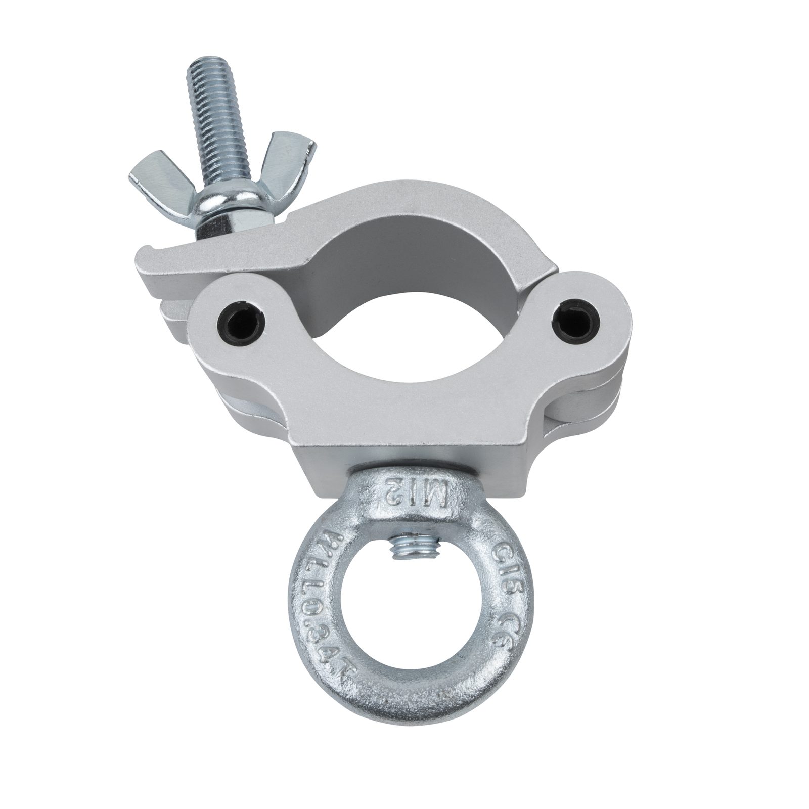 Half Coupler + Eye 50 mm WLL 340 kg Alluminio Argento - Showgear 75070