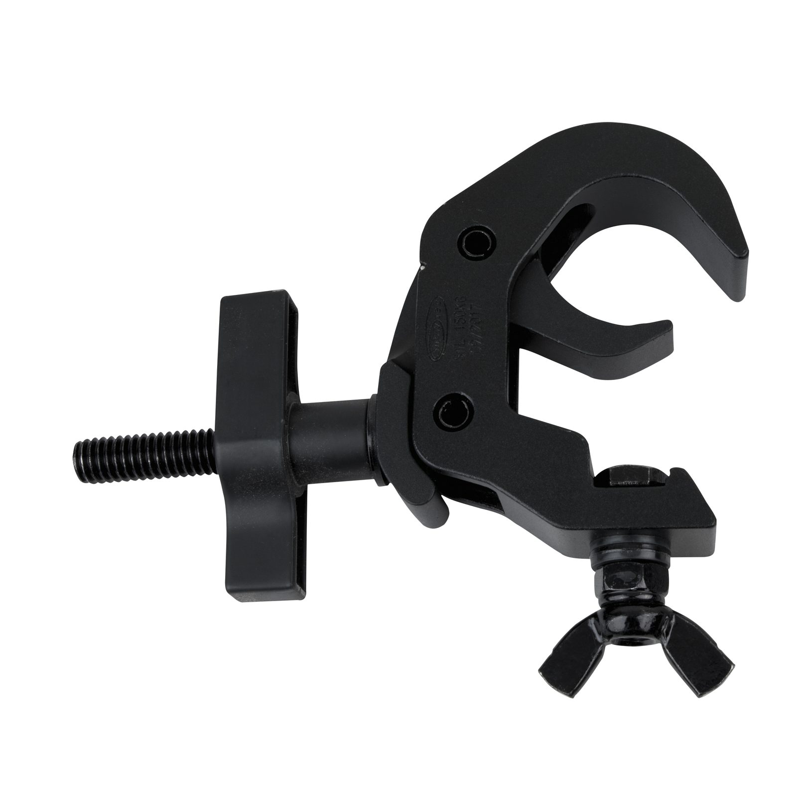 Gancio rapido 50 mm SWL 150 kg Alluminio Nero - Showgear 75101